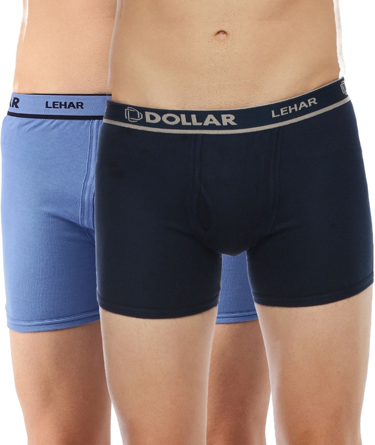 Pack of 2 Dollar Lehar Mens Combed Cotton Trunk - Pack of 2 - Actual Colour May Vary Solid Men Trunk