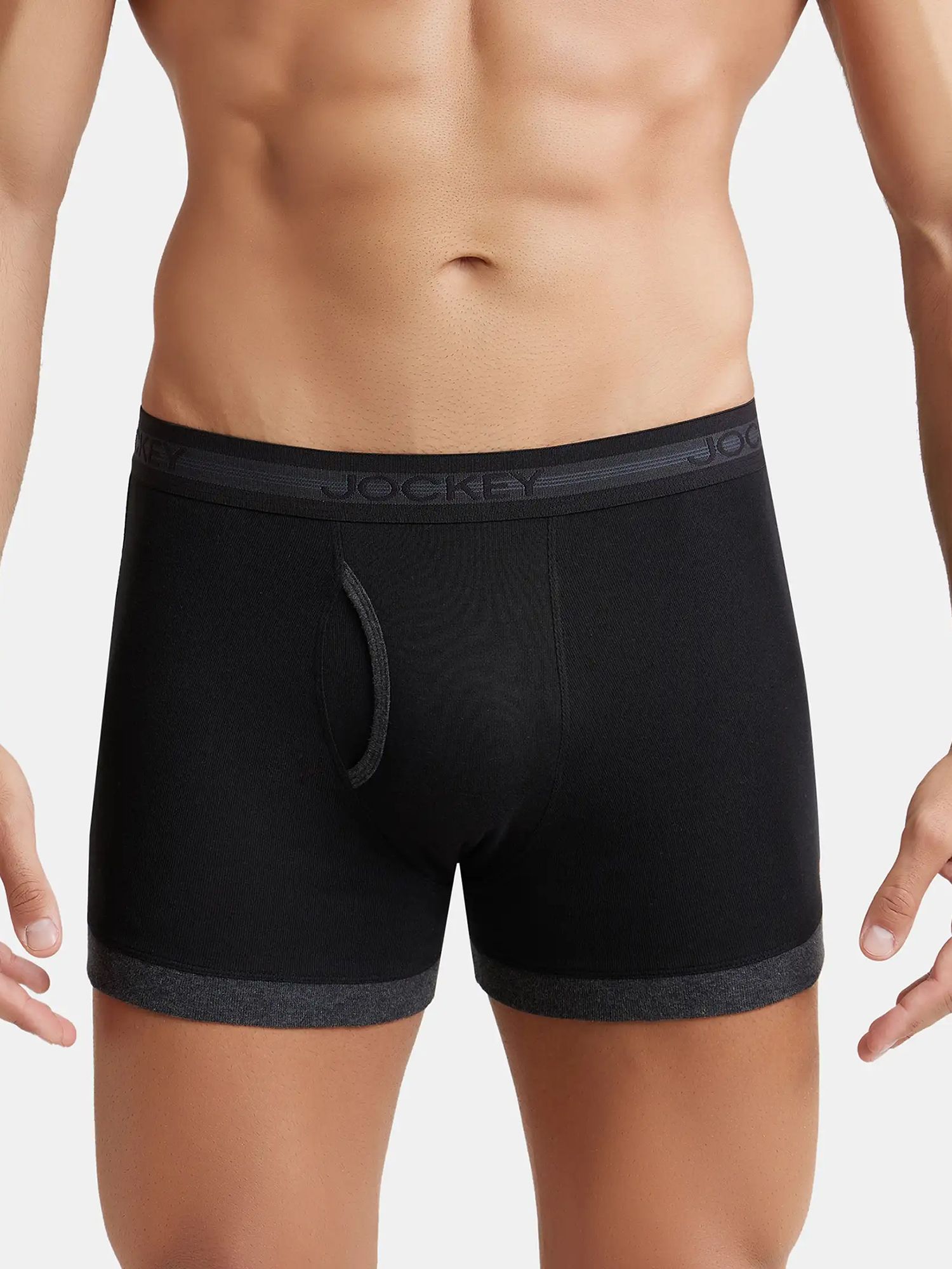jockey 1017 Super Combed Cotton Rib Solid Men Trunk-picture-12