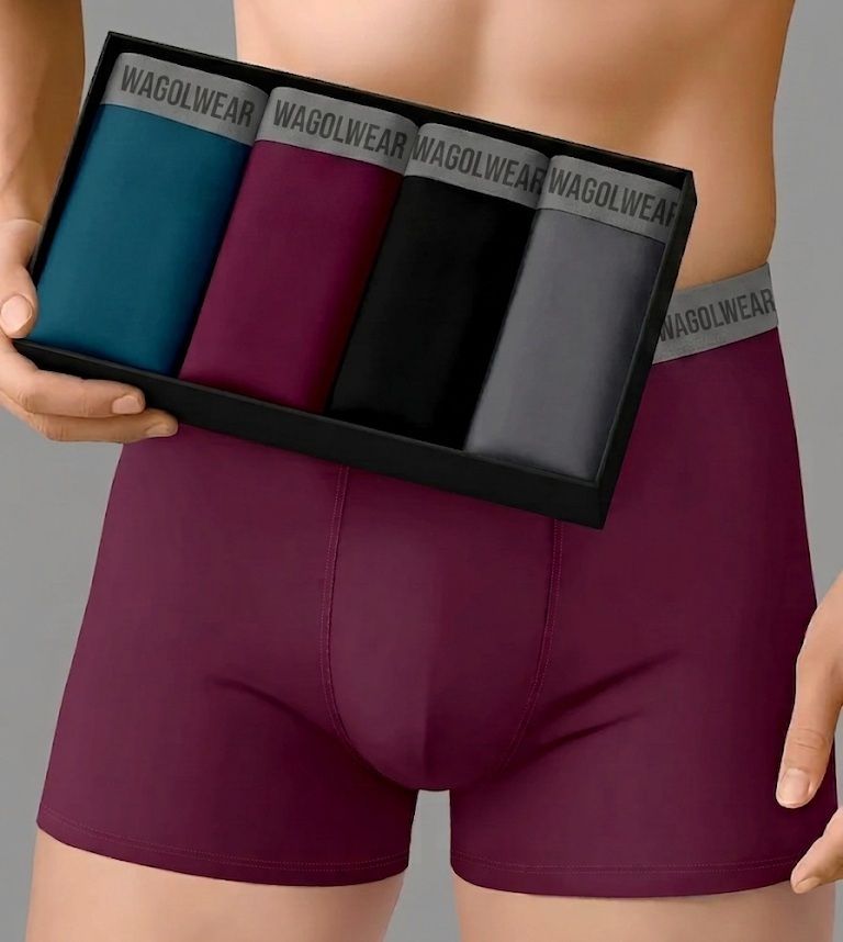 wagolwear Pack of 4 Solid Men Trunk-picture-23