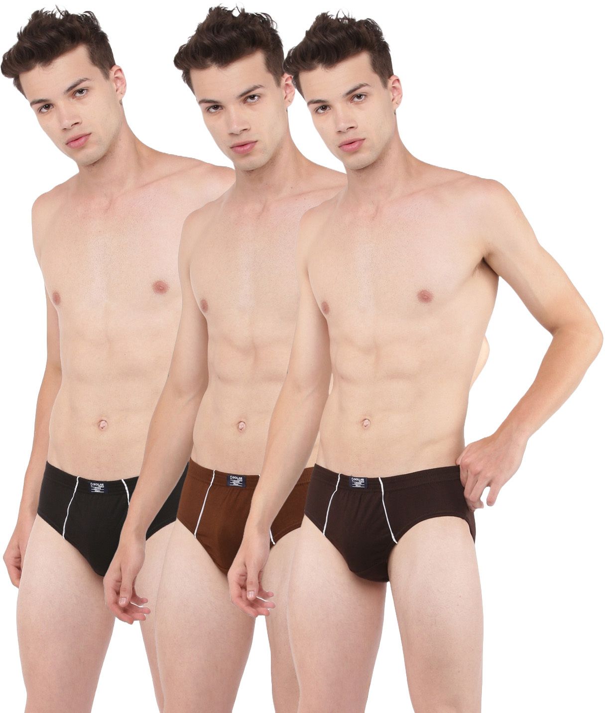 Pack of 3 Dollar Lehar Super Combed Cotton Mens Brief -Pack of 3- Actual Colour May Vary Men Brief-picture-29