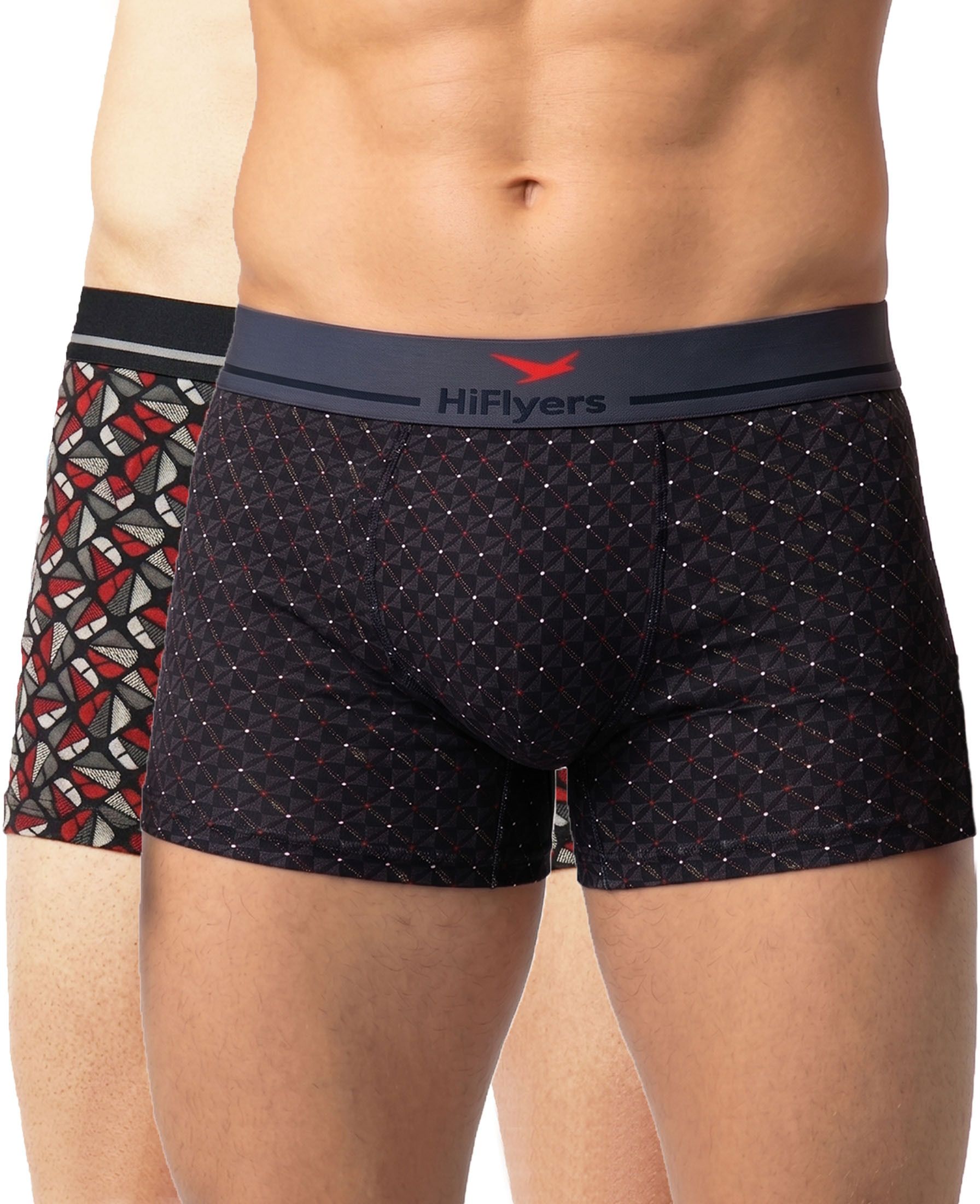 hiflyers Pack of 2 Geometric Print Men Trunk-picture-1