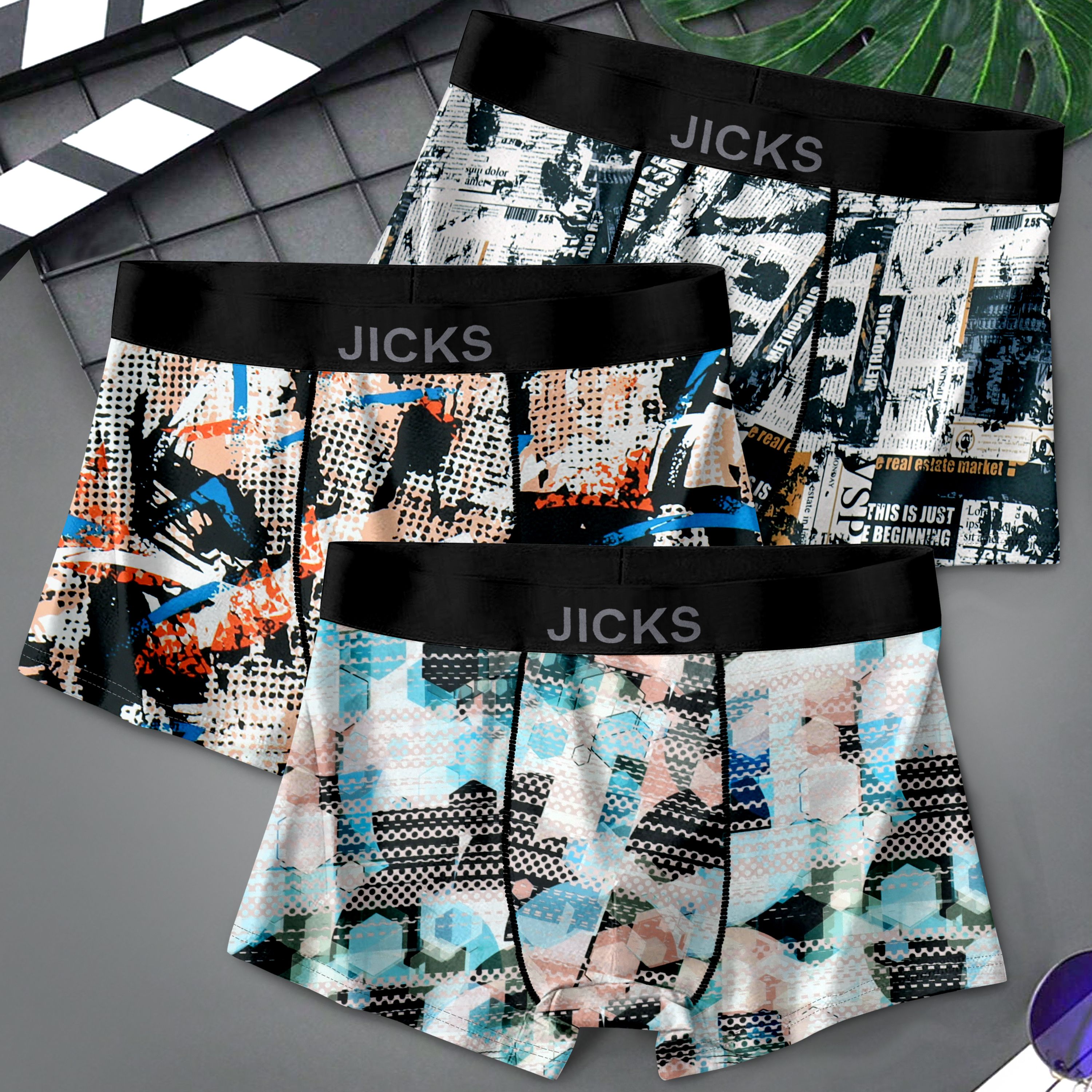 Pack of 3 Printed Men Trunk-image-45