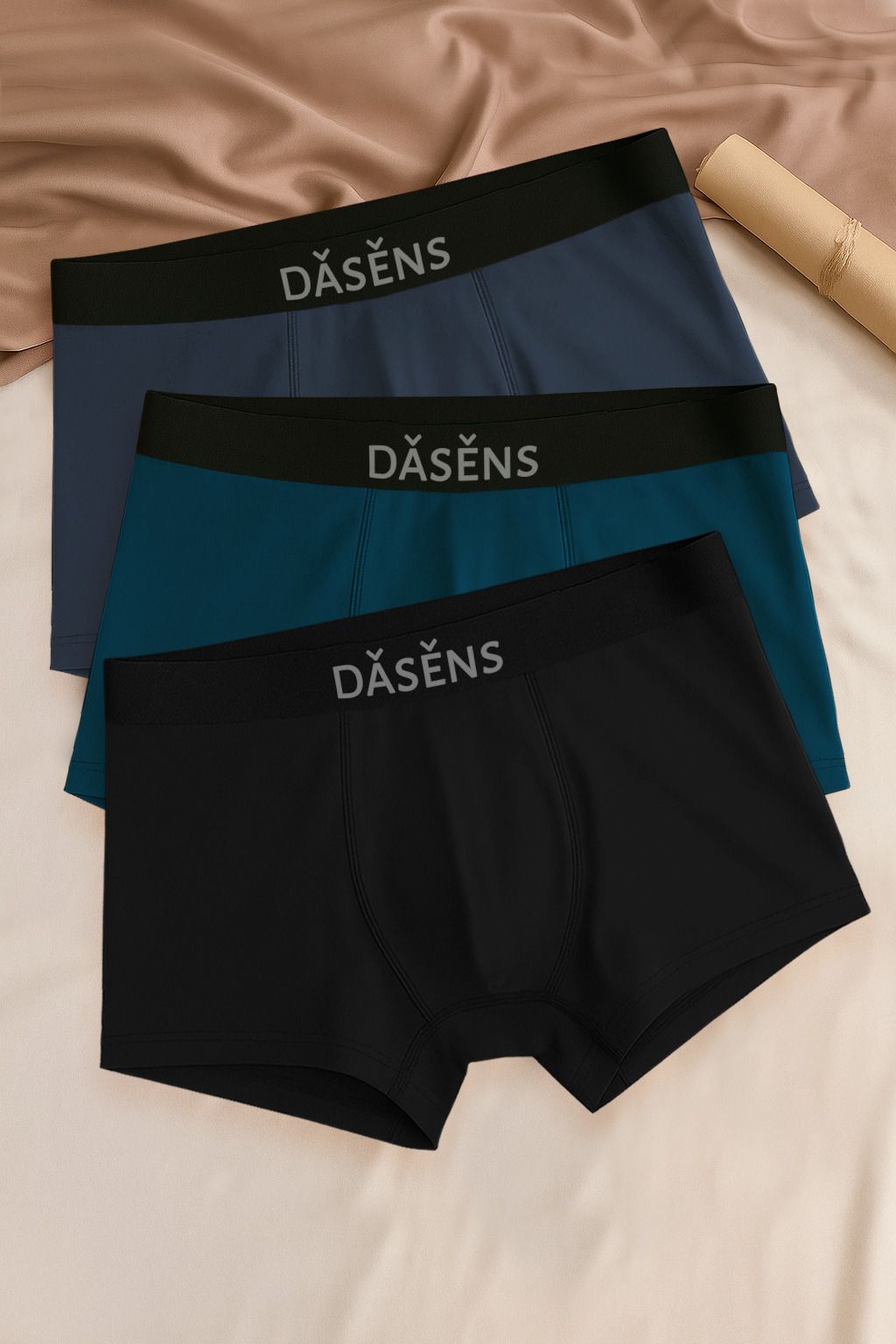 dasens Pack of 3 Solid Men Trunk-picture-43