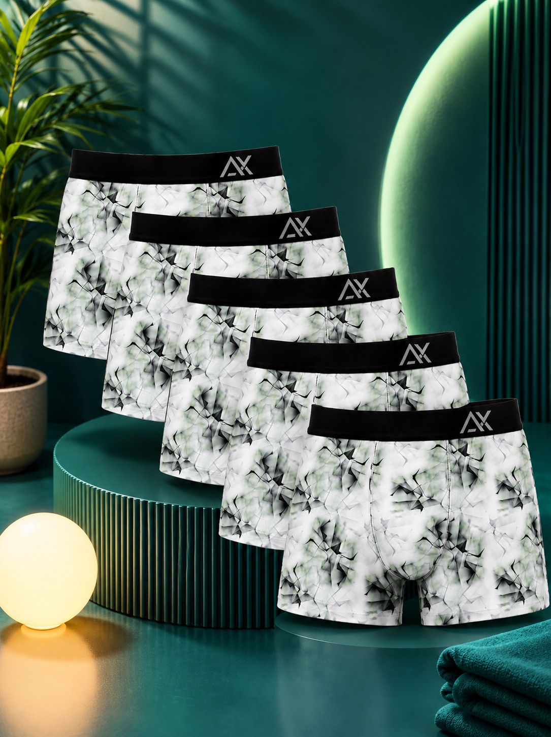 aaoxx Pack of 5 Camouflage, Printed, Self Design Men Brief-picture-15