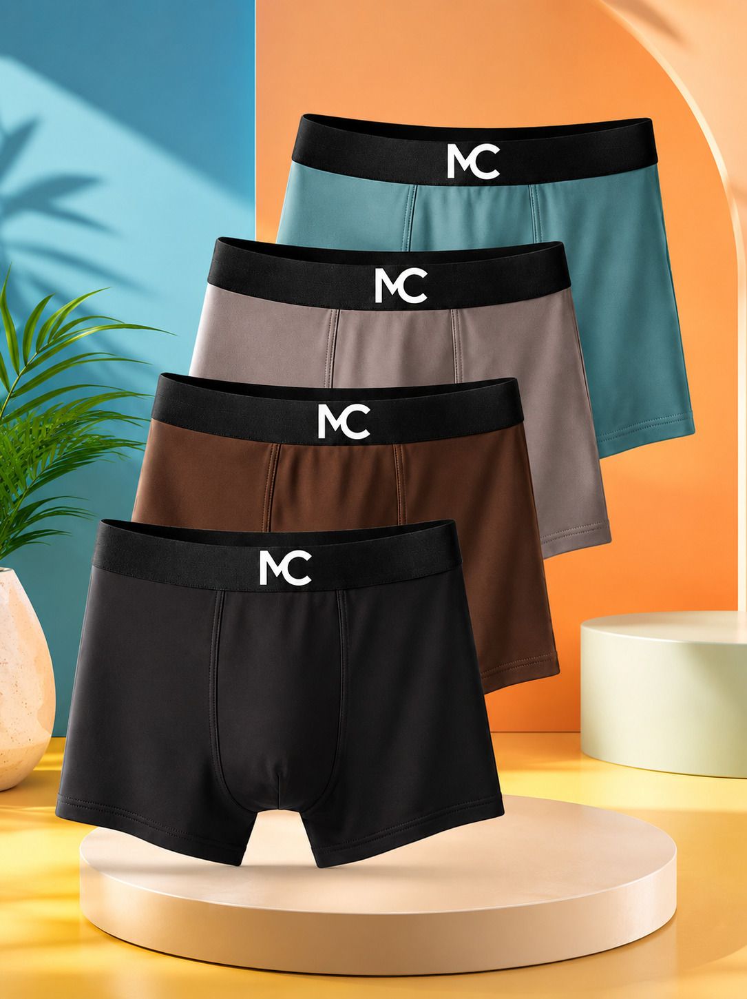 mokichi Pack of 4 Solid Men Brief-picture-33