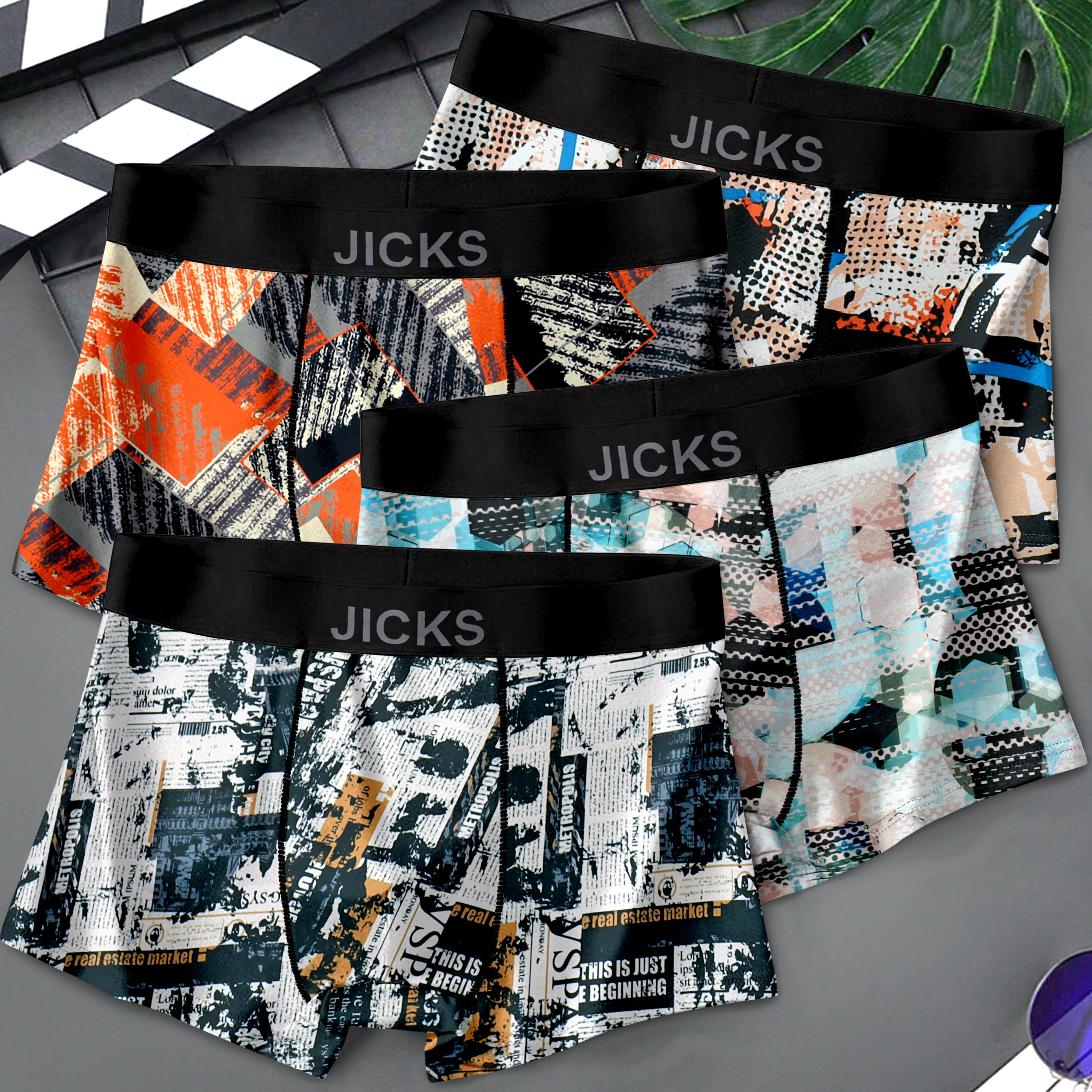 jicks Pack of 4 Printed Men Brief-picture-13