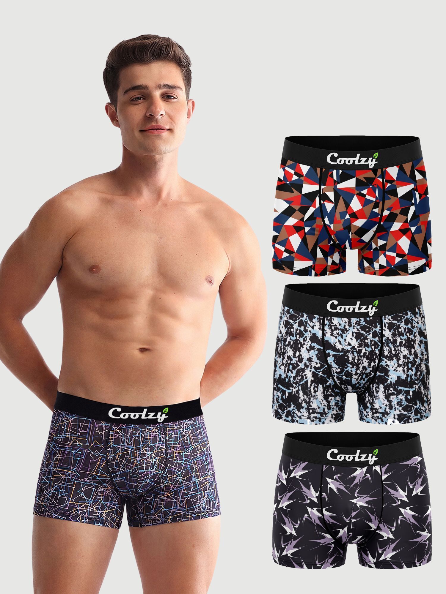 ecoundies Pack of 4 Printed Men Trunk-picture-3