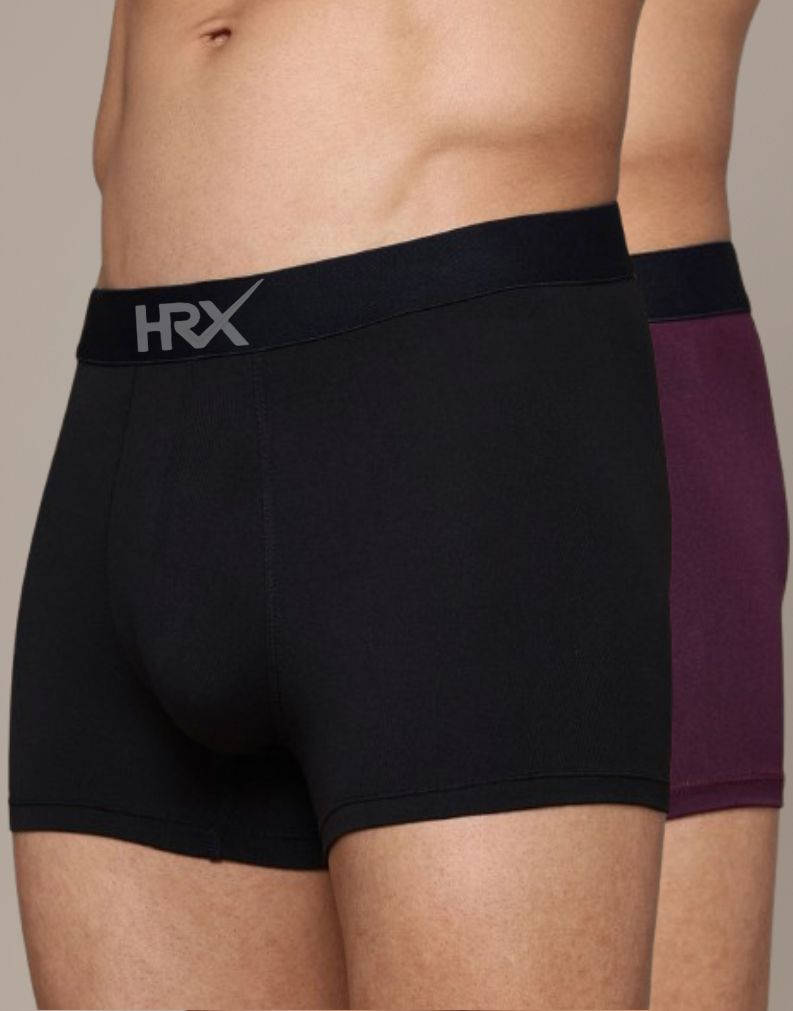 hrx by hrithik roshan Pack of 2 Solid Men Trunk-picture-25