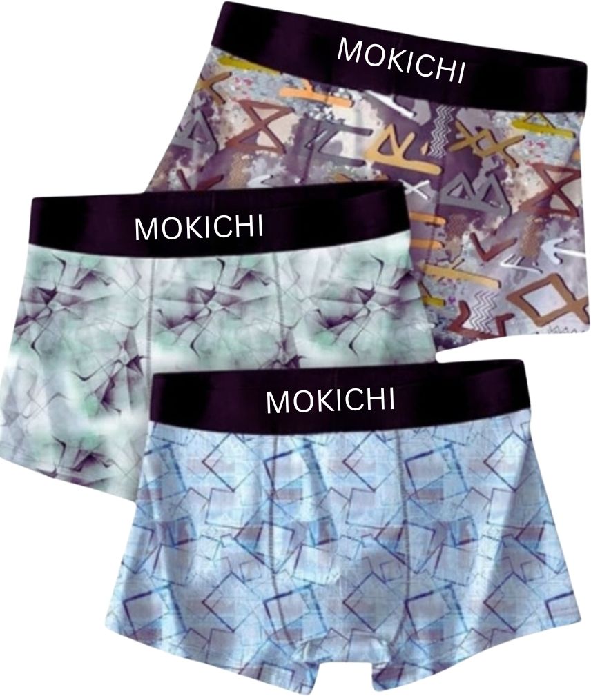 mokichi Pack of 3 Printed Men Brief-picture-17
