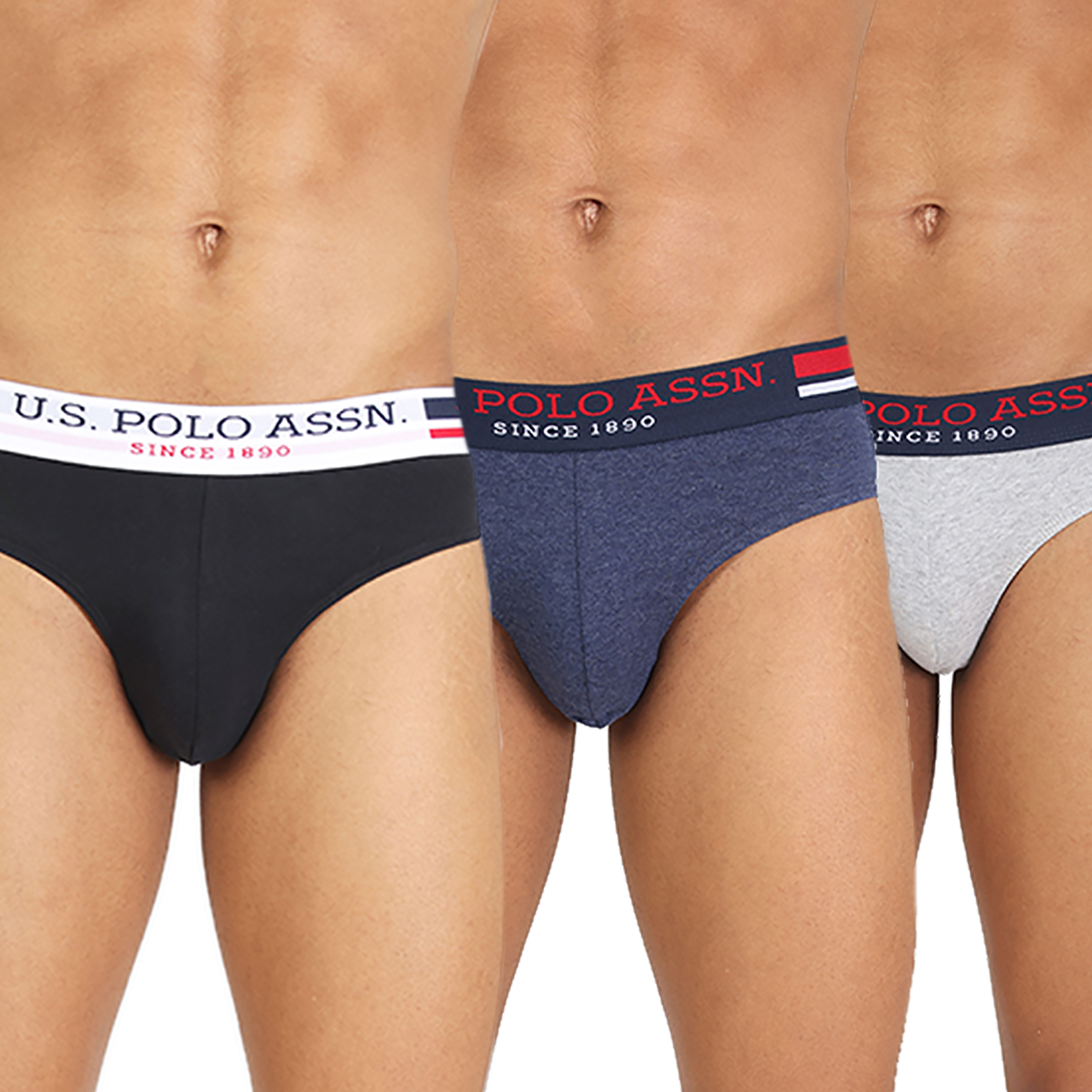 u.s. polo assn. Pack of 3 Solid Men Brief-picture-24