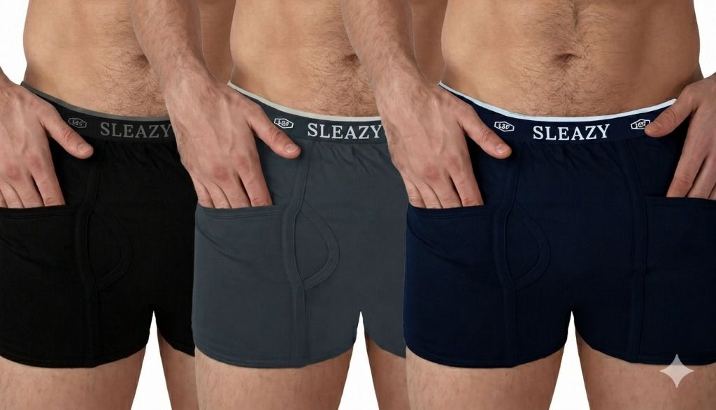 sleazy Pack of 3 Solid Men Trunk-picture-4