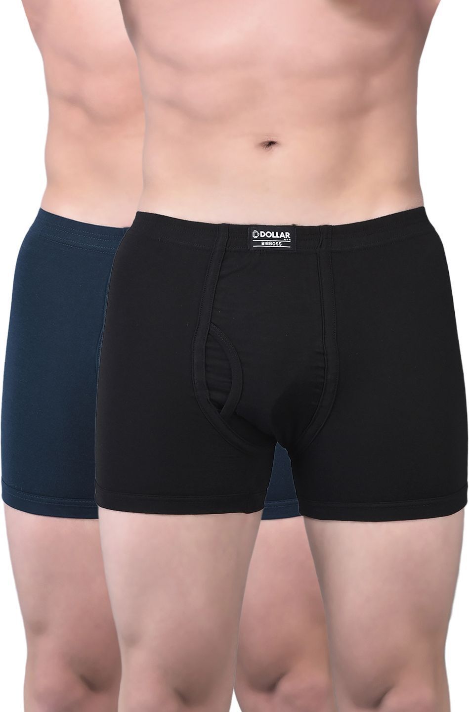 Pack of 2 Combed Cotton Plush-Backed Waistband Solid Men Trunk-image-21