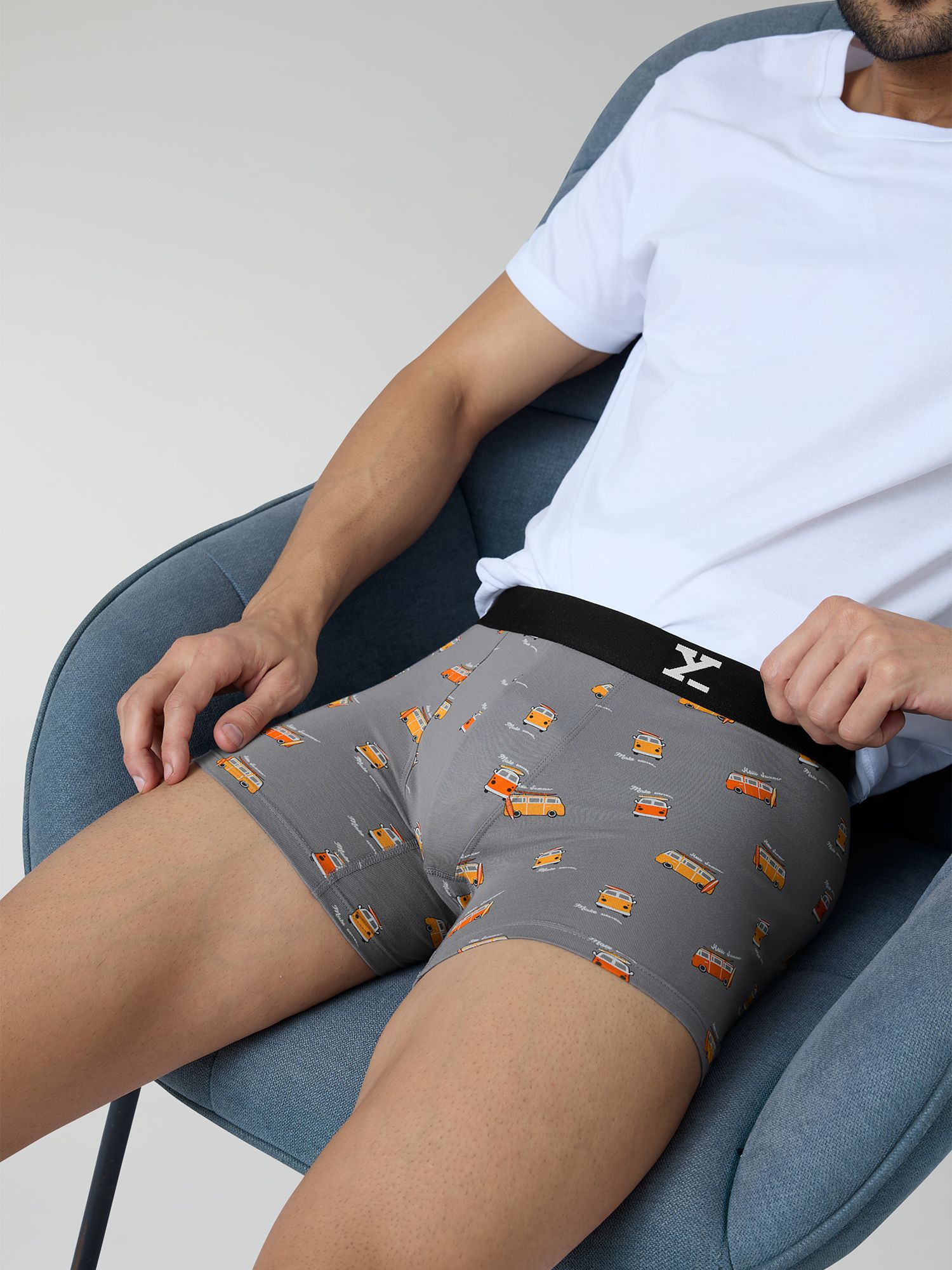 xyxx Odour-free comfort Cotton SURF Underwear Printed Men Trunk-picture-10