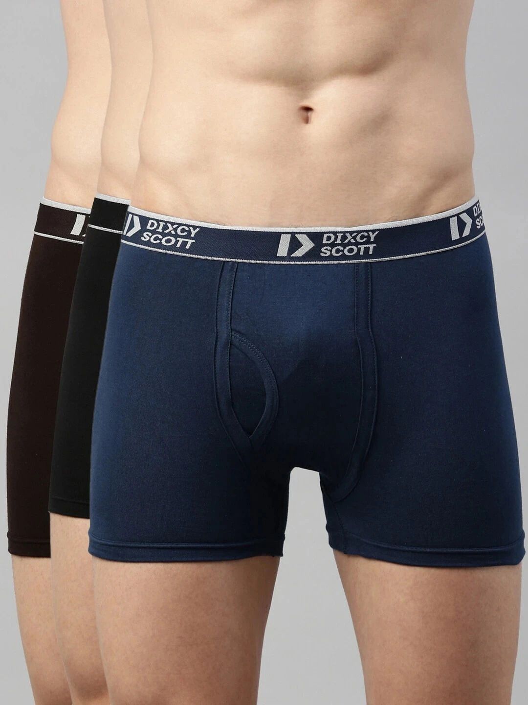 Pack of 3 Solid Men Trunk-image-3