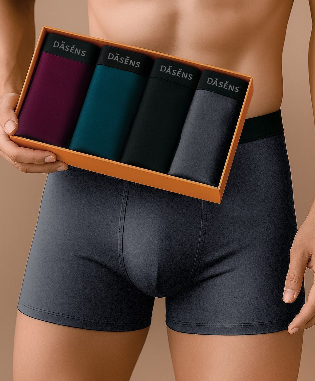 dasens Pack of 4 Solid Men Trunk-picture-10