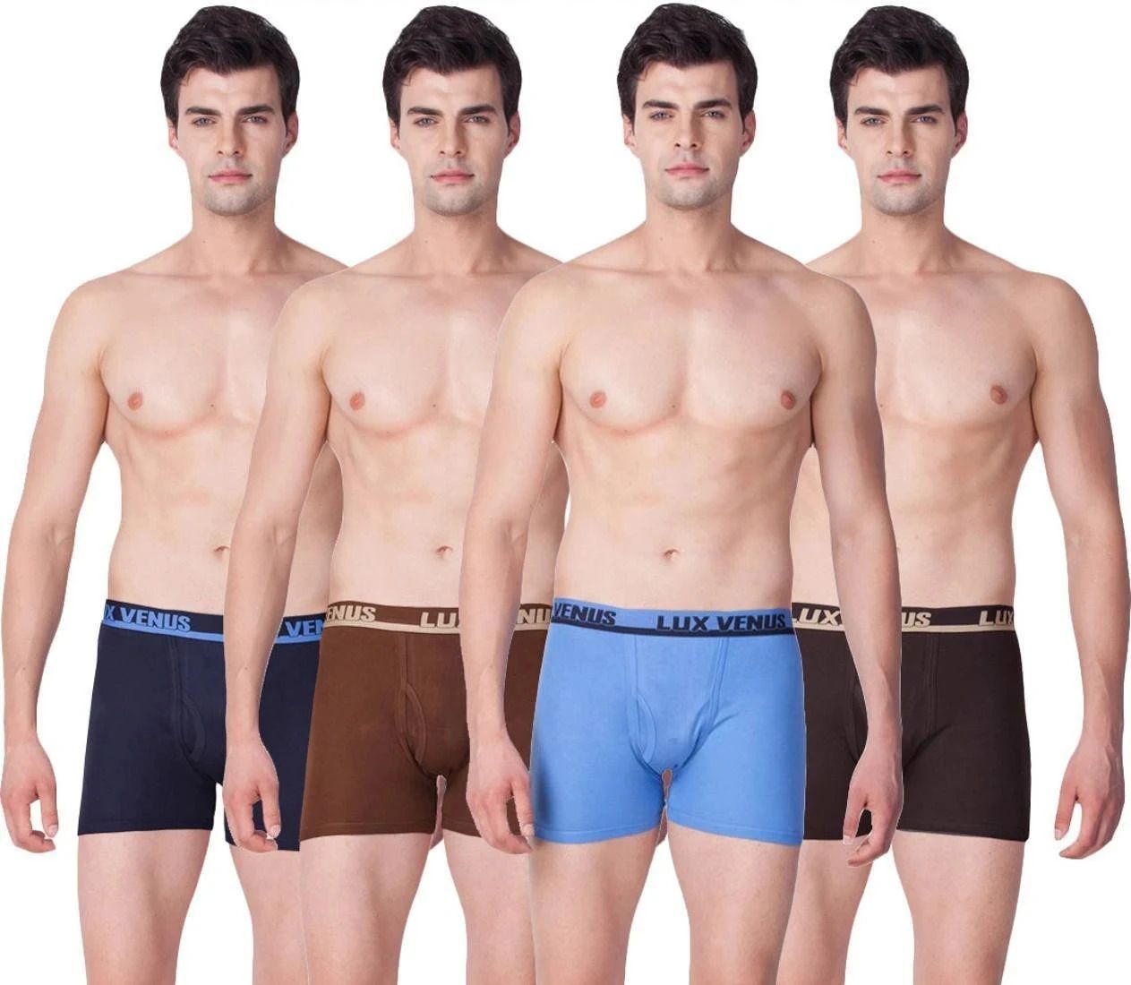 lux cozi Pack of 4 Solid Men Trunk-picture-10