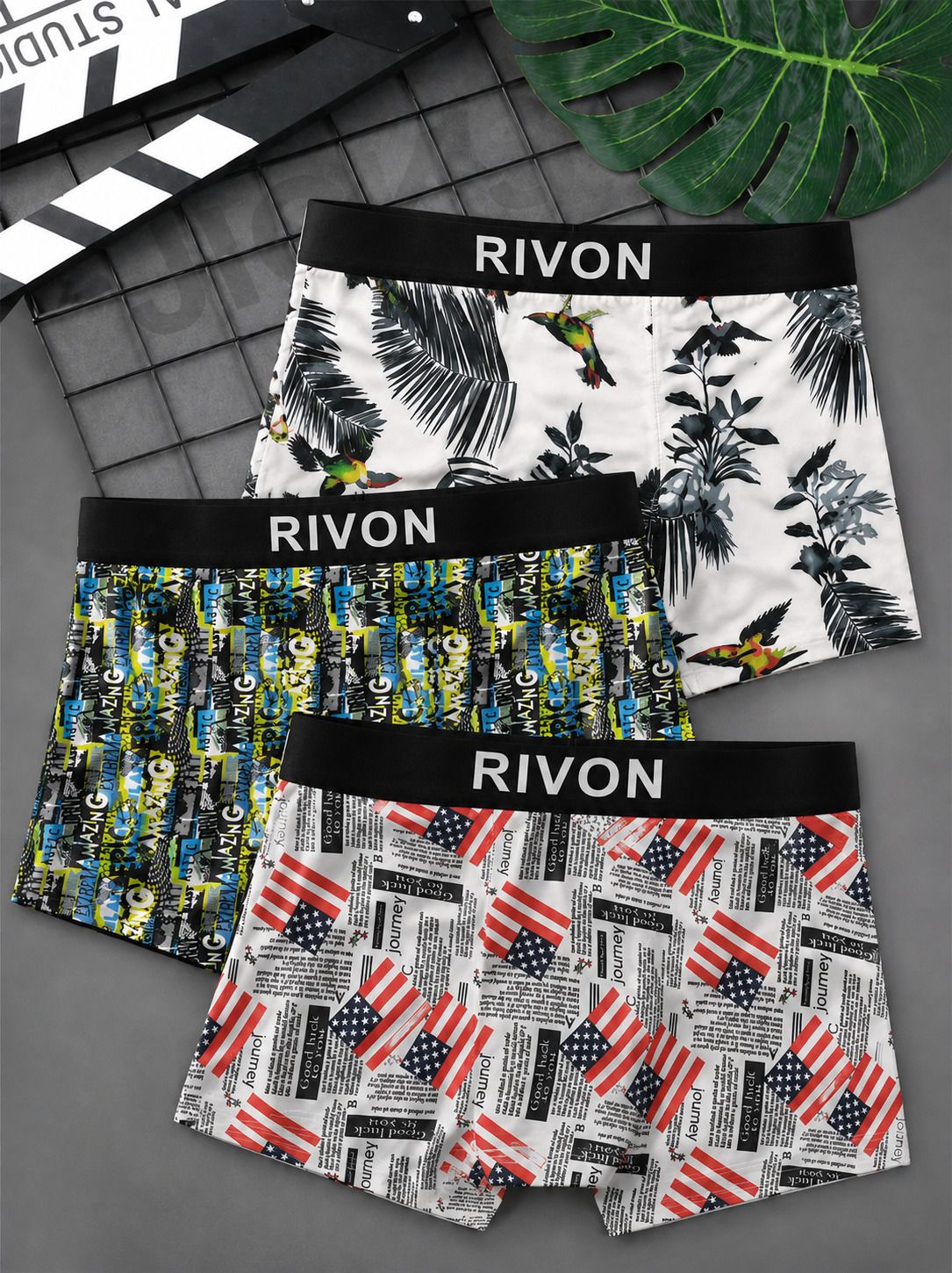 rivon Floral Print, Printed, Graphic Print Men Trunk-picture-24