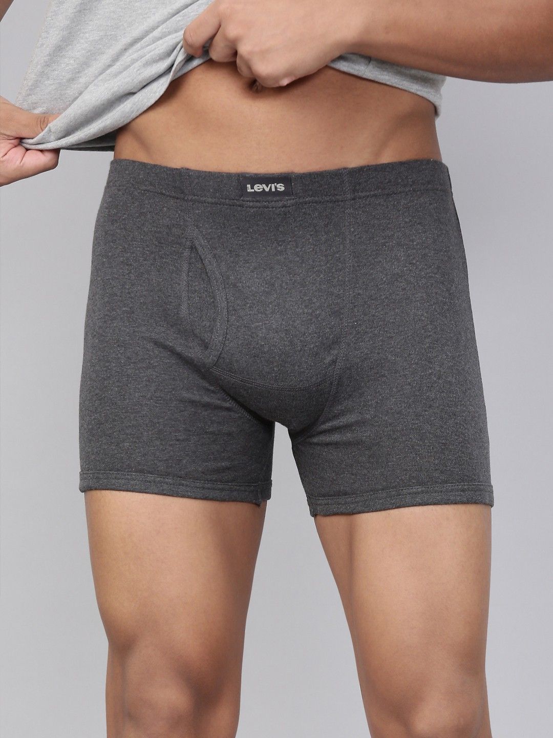 levi's Contoured Double Pouch, Tag Free & Smartskin Technology Style# 010 Comfort Solid Men Trunk-picture-41