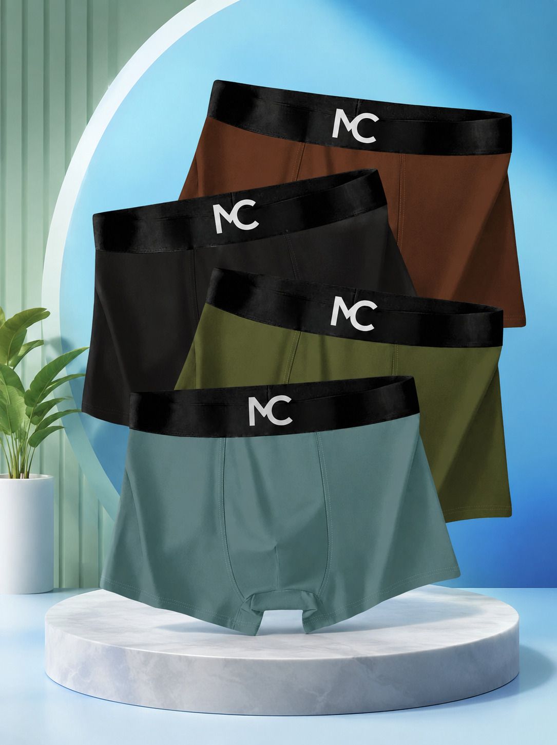 mokichi Pack of 4 Solid Men Brief-picture-11