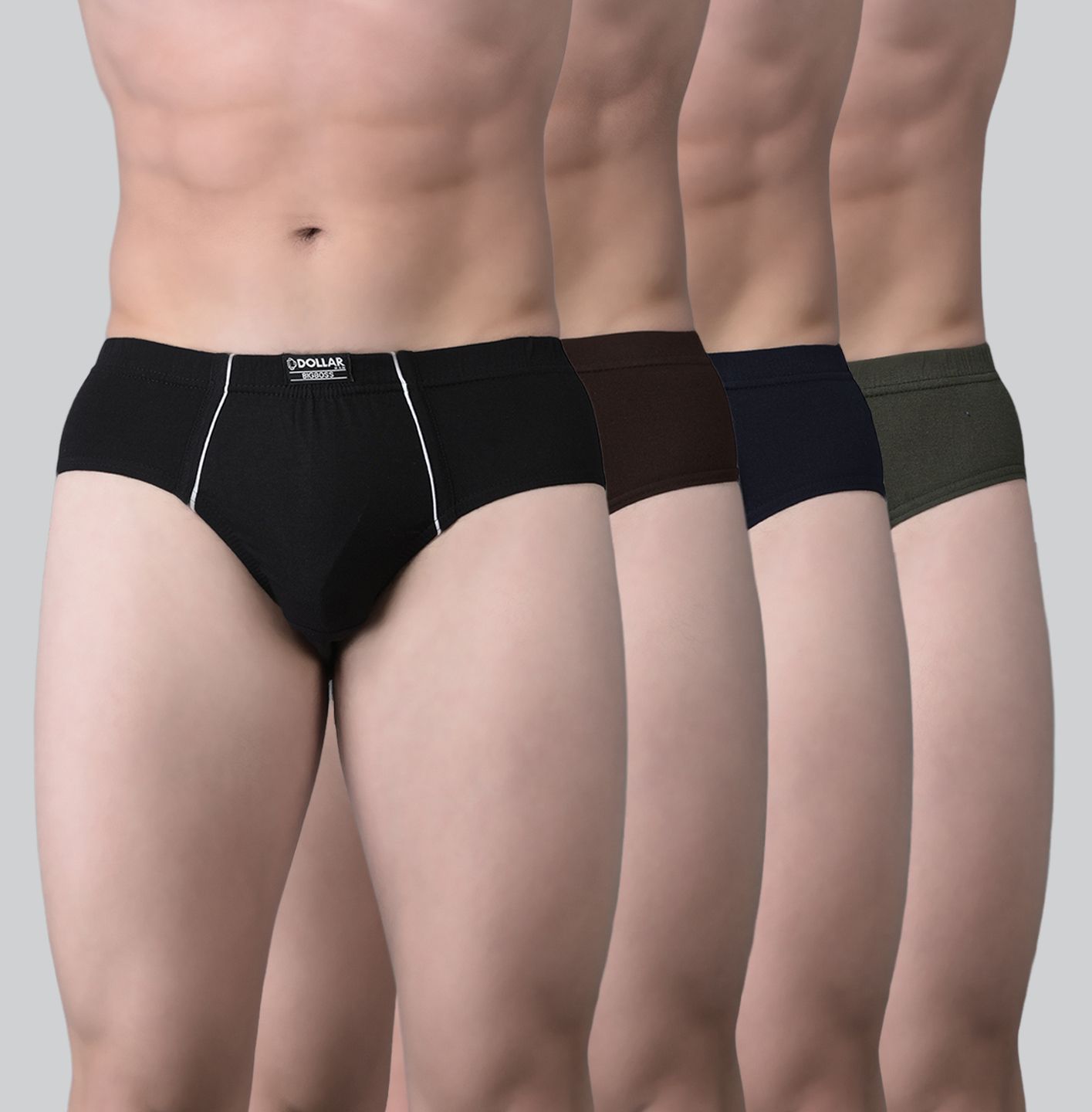 dollarbigboss Pack of 4 Anti-Microbial Super Combed Cotton Solid Men Brief-picture-16