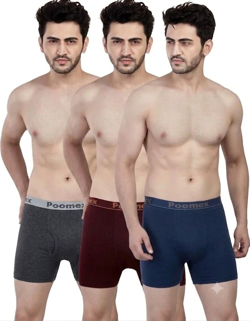 poomex Pack of 2 Solid Men Trunk-picture-38