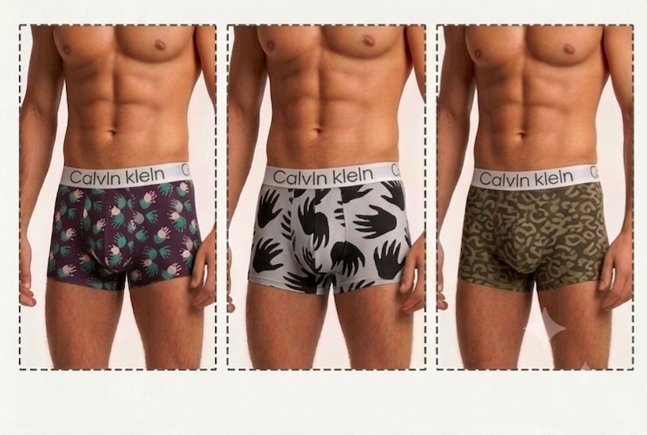 ck world Pack of 3 Geometric Print, Graphic Print Men Brief-picture-23