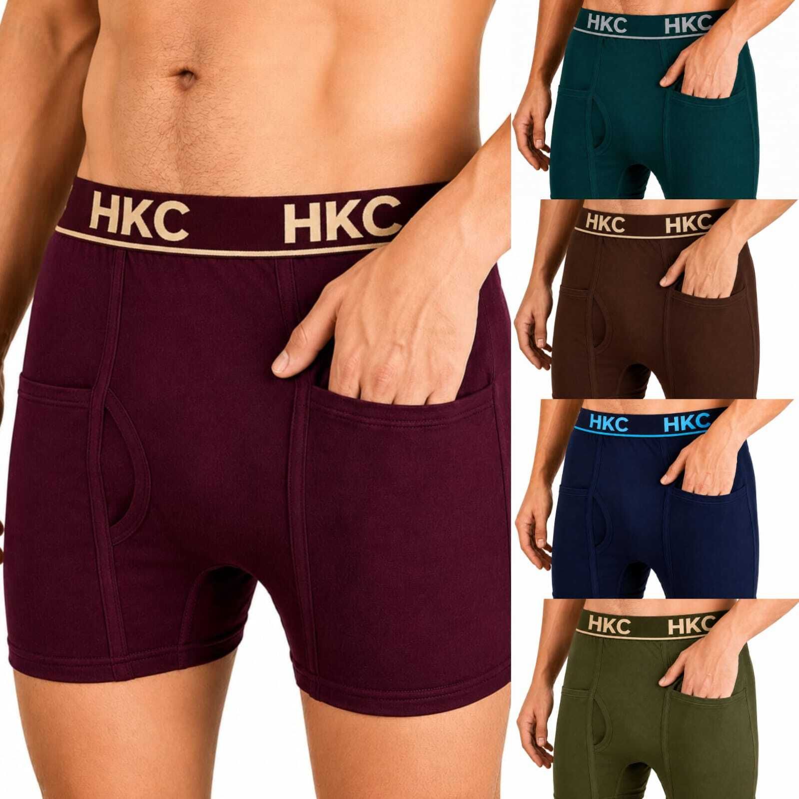 hkc Pack of 5 Solid Men Trunk-picture-41