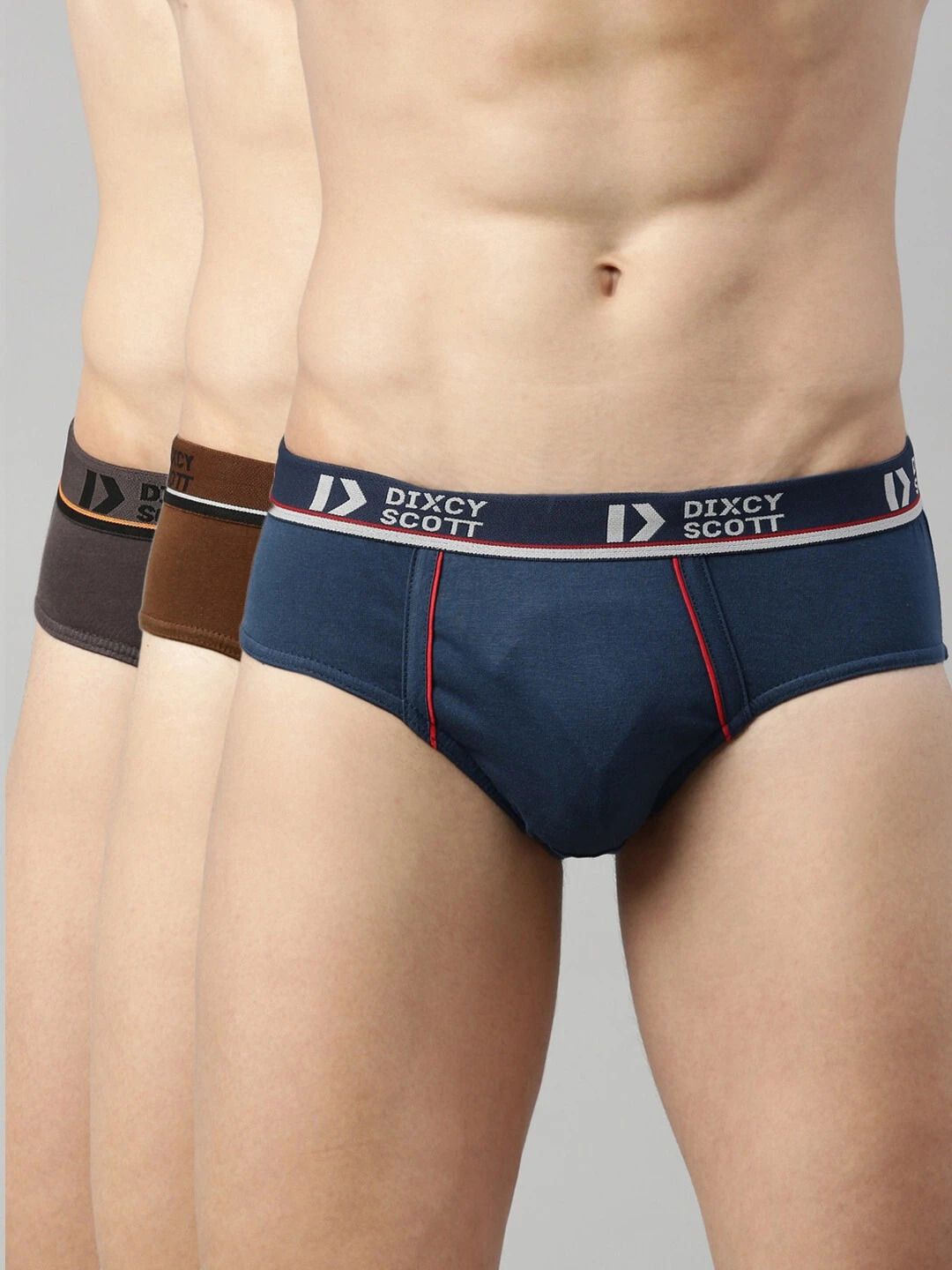 dixcy scott Pack of 3 Cotton Underwear Solid Men Brief-picture-34