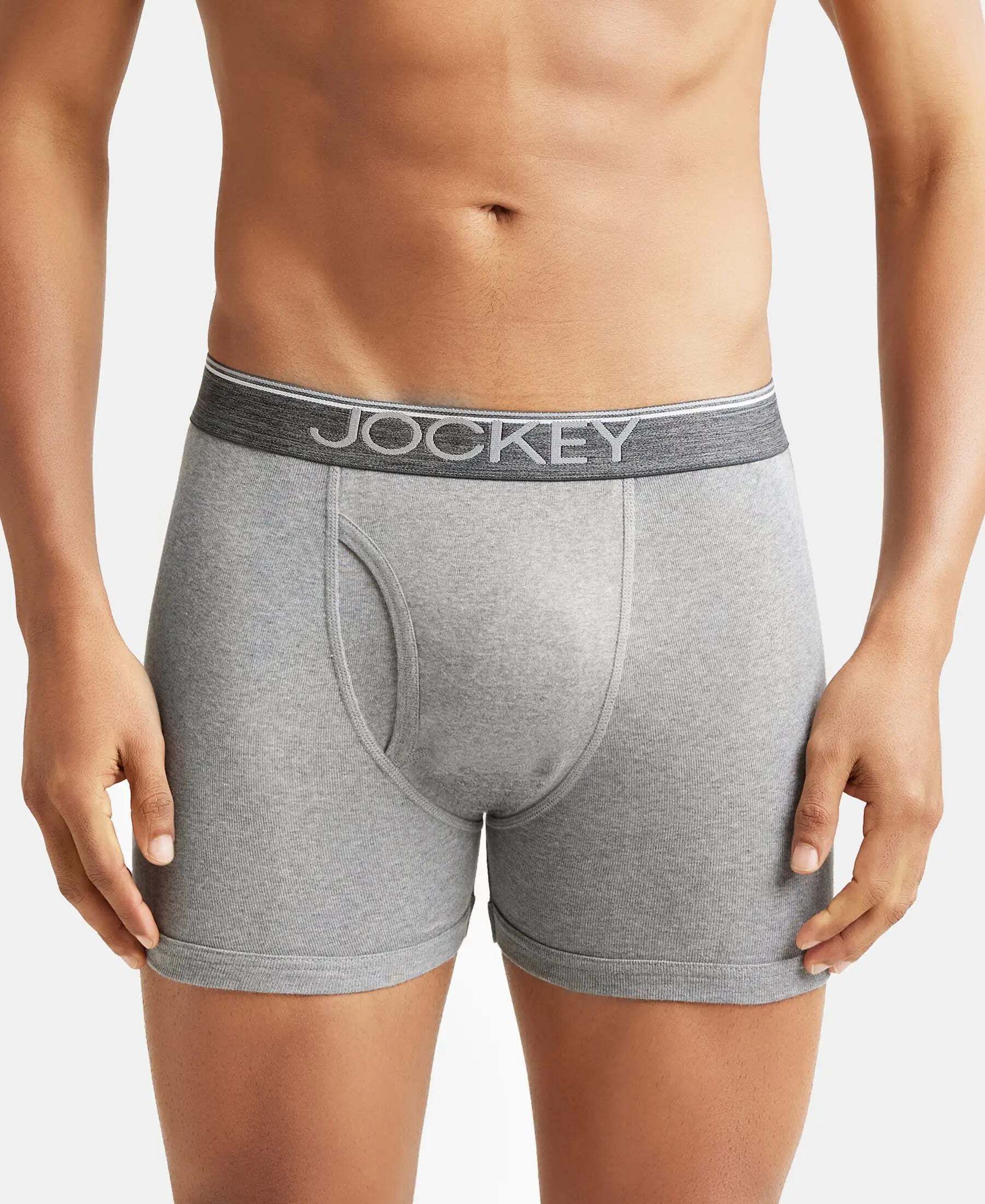jockey 8009 Super Combed Cotton Rib Solid Men Trunk-picture-14