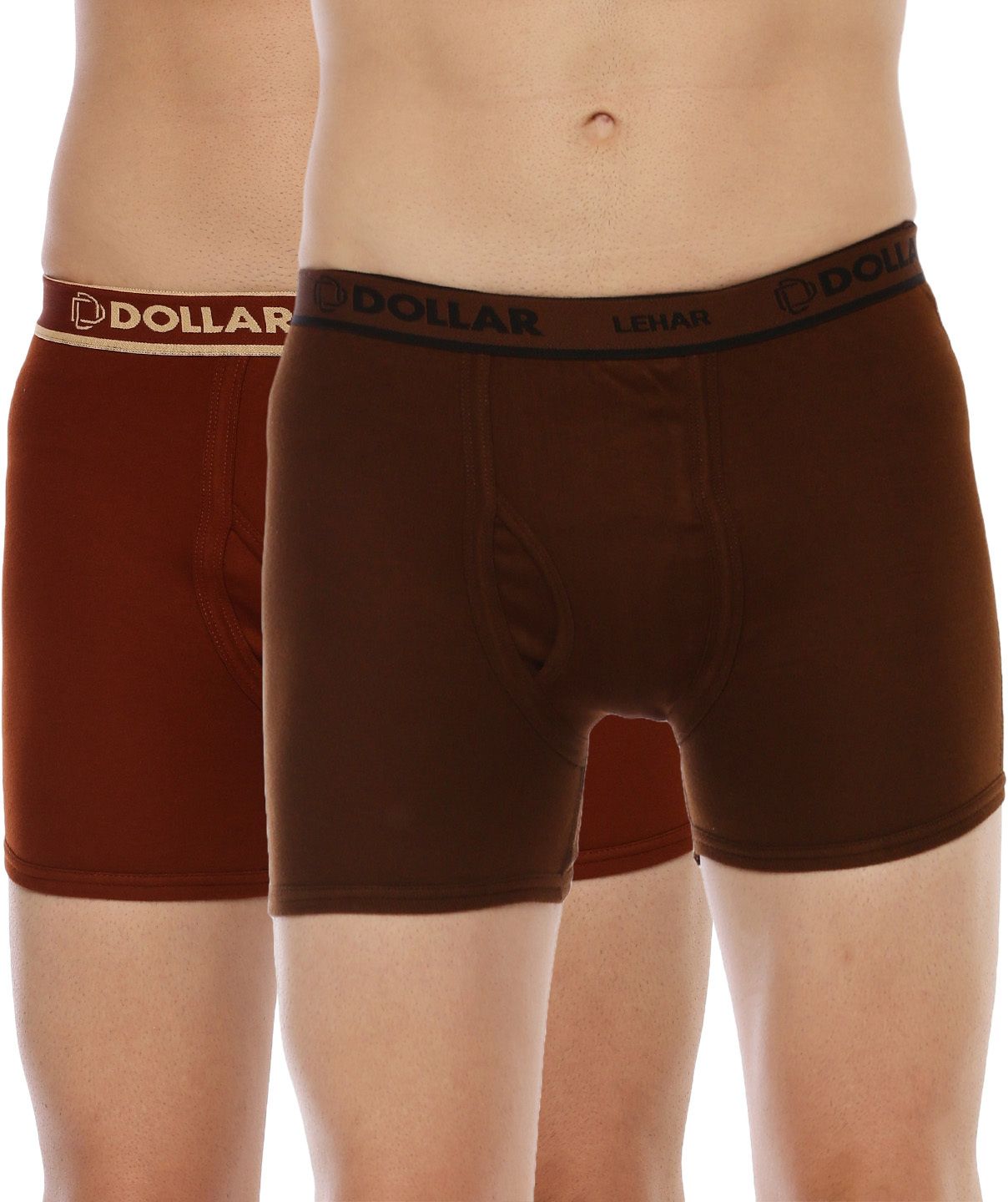 Pack of 2 Dollar Lehar Mens Combed Cotton Trunk - Pack of 2 - Actual Colour May Vary Solid Men Trunk-picture-44