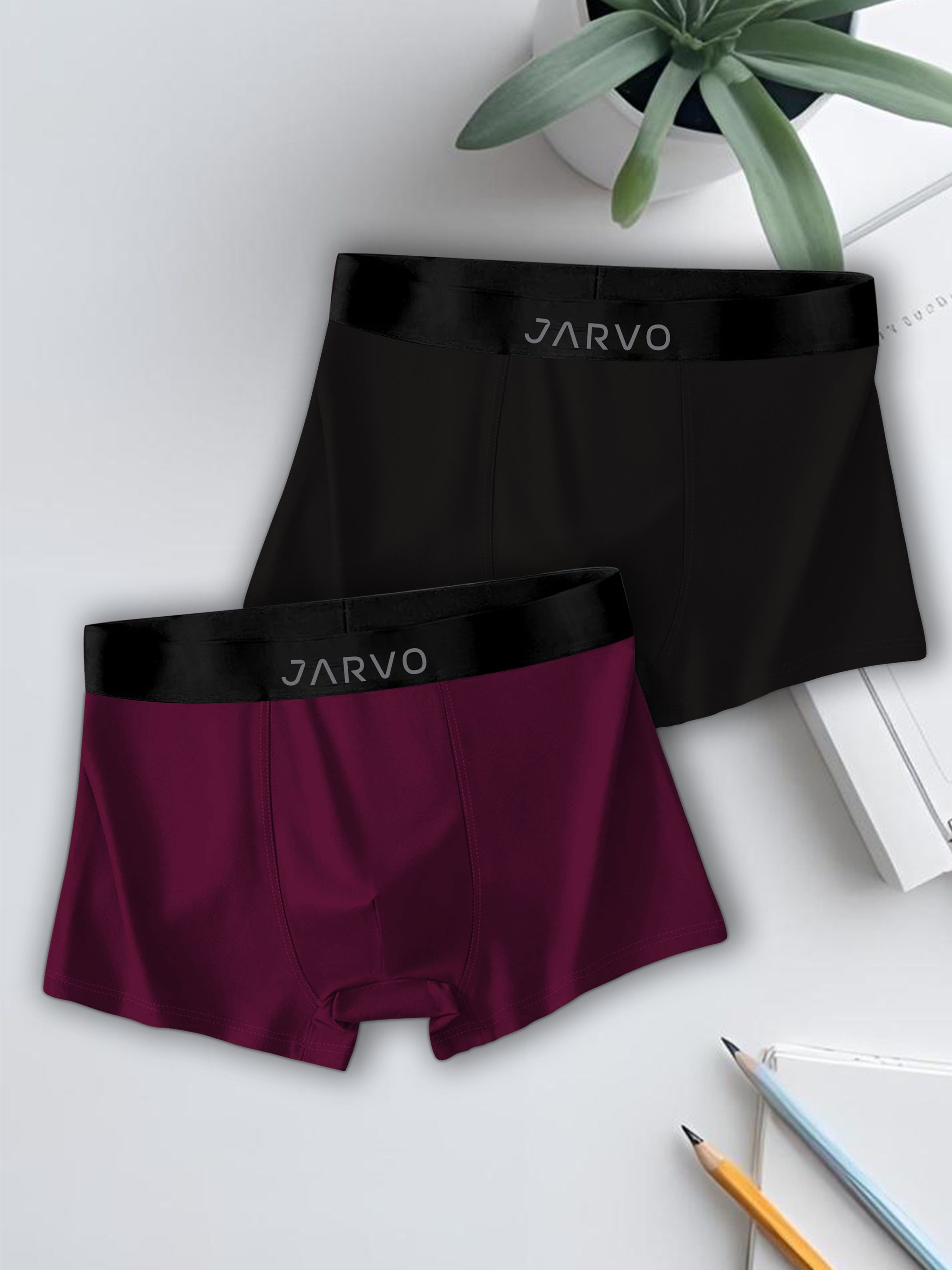 jarvo Pack of 2 Solid Men Trunk-picture-15