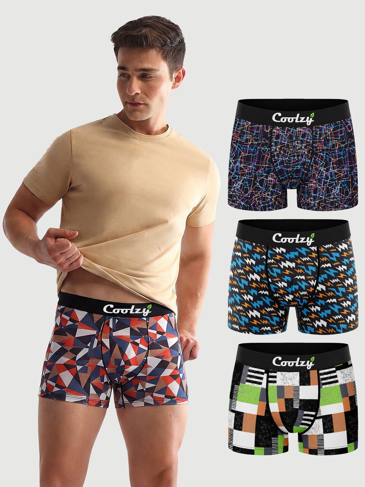 ecoundies Pack of 4 Printed Men Trunk-picture-5