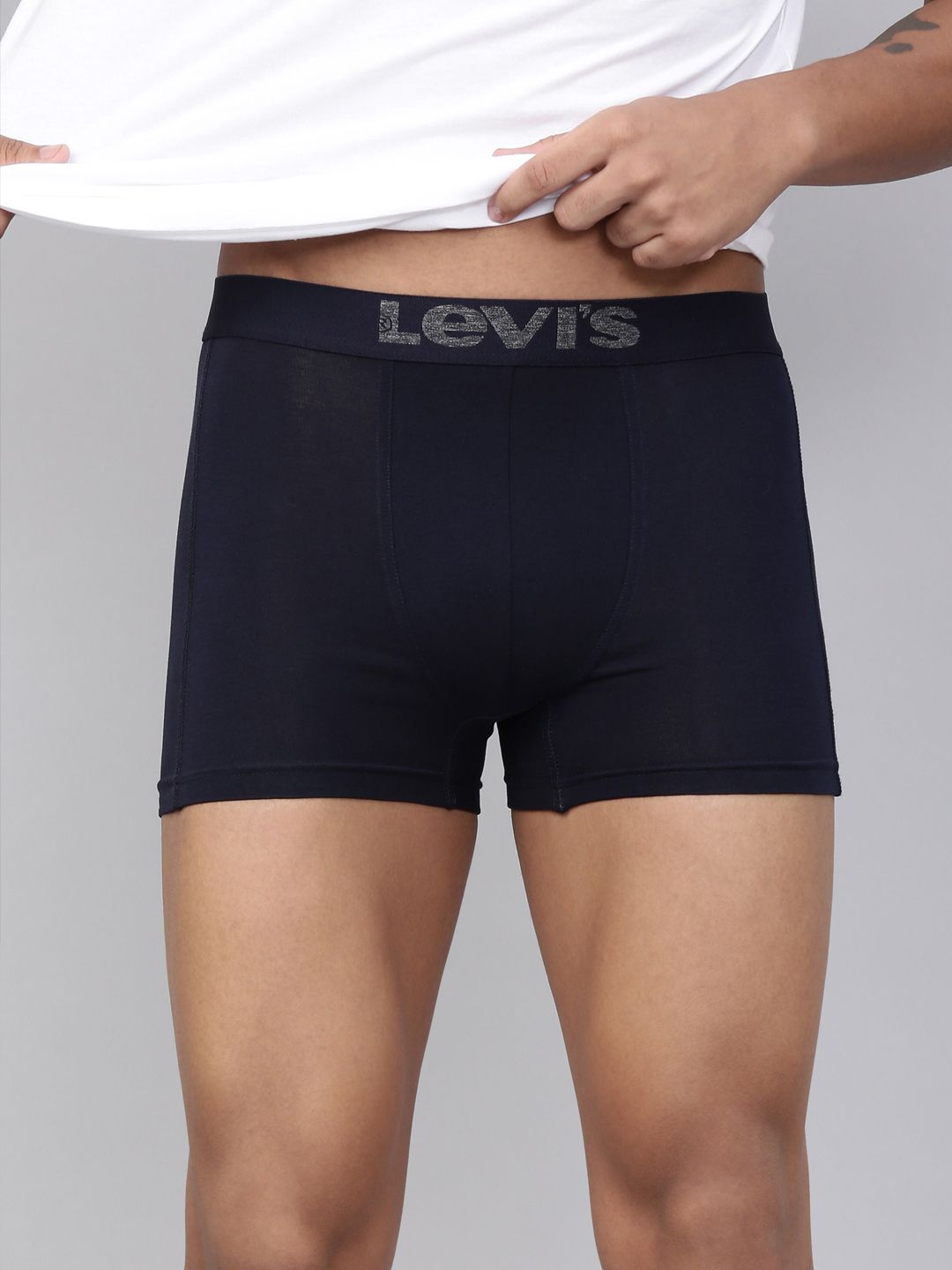 levi's Contoured Double Pouch, & Smartskin Technology Style#018 Neo (Navy) Solid Men Trunk-picture-13