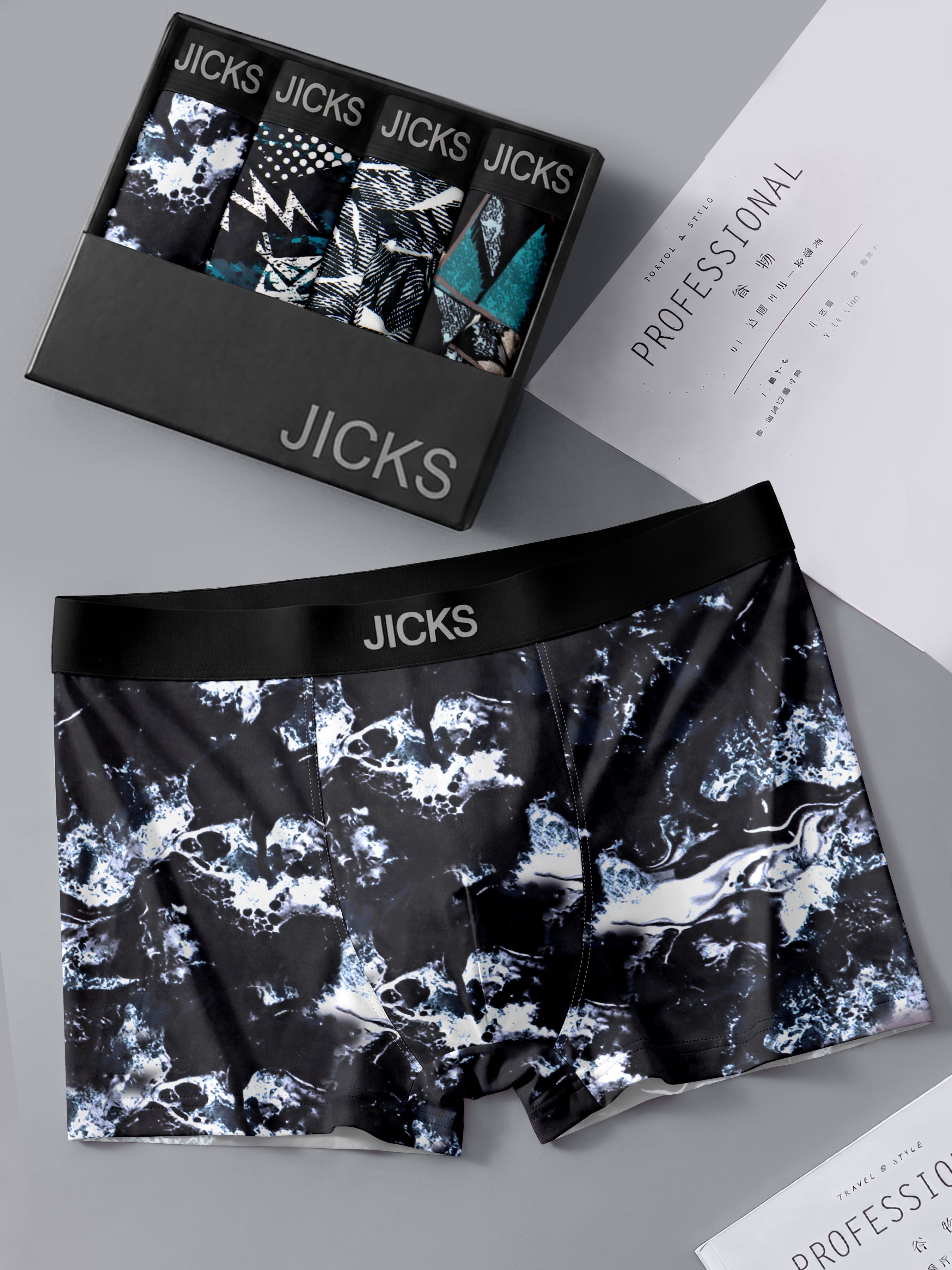 jicks Pack of 4 Printed Men Trunk-picture-32