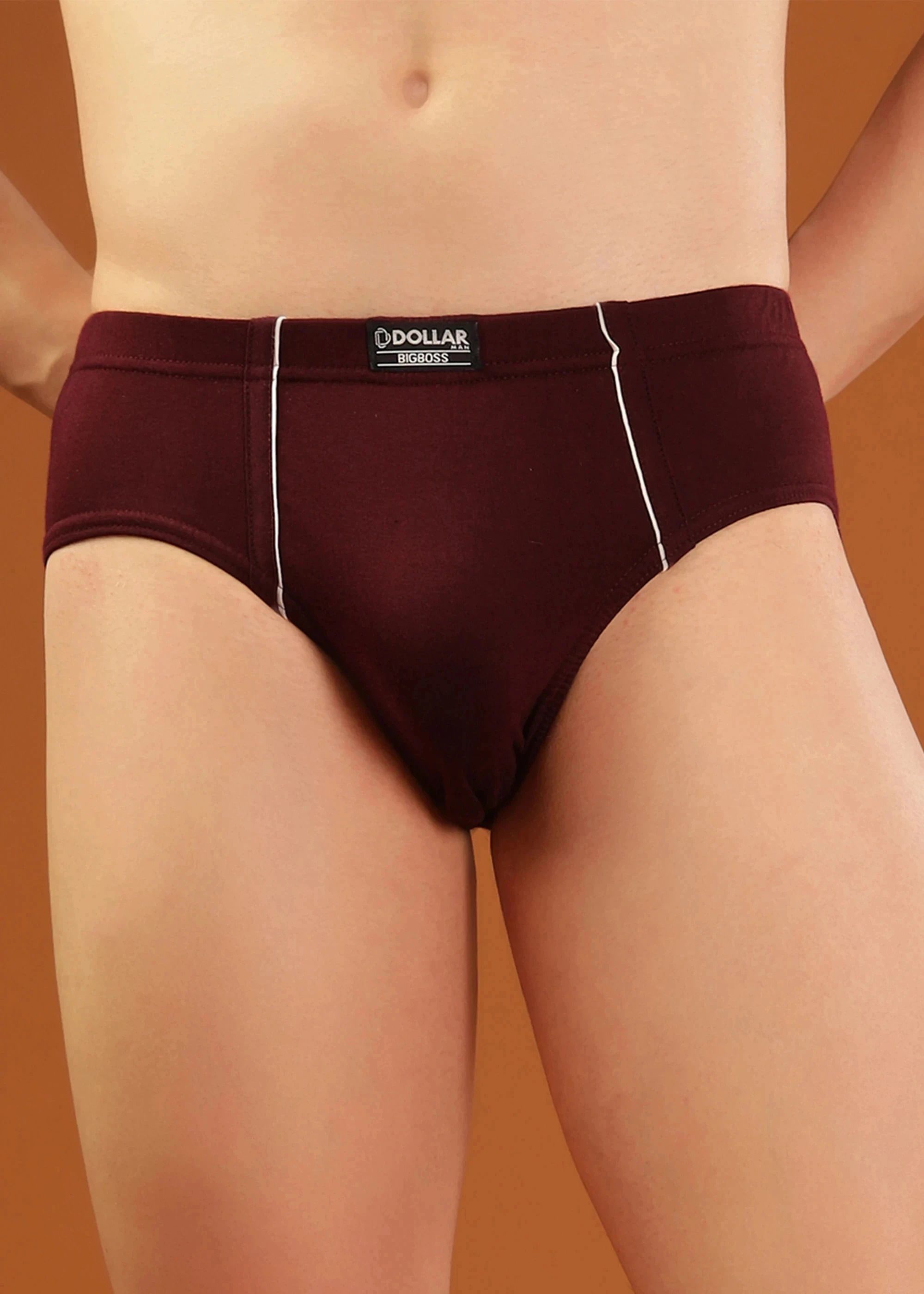 dollar bigboss Pack of 5 Anti-Microbial Super Combed Cotton Solid Men Brief-picture-33