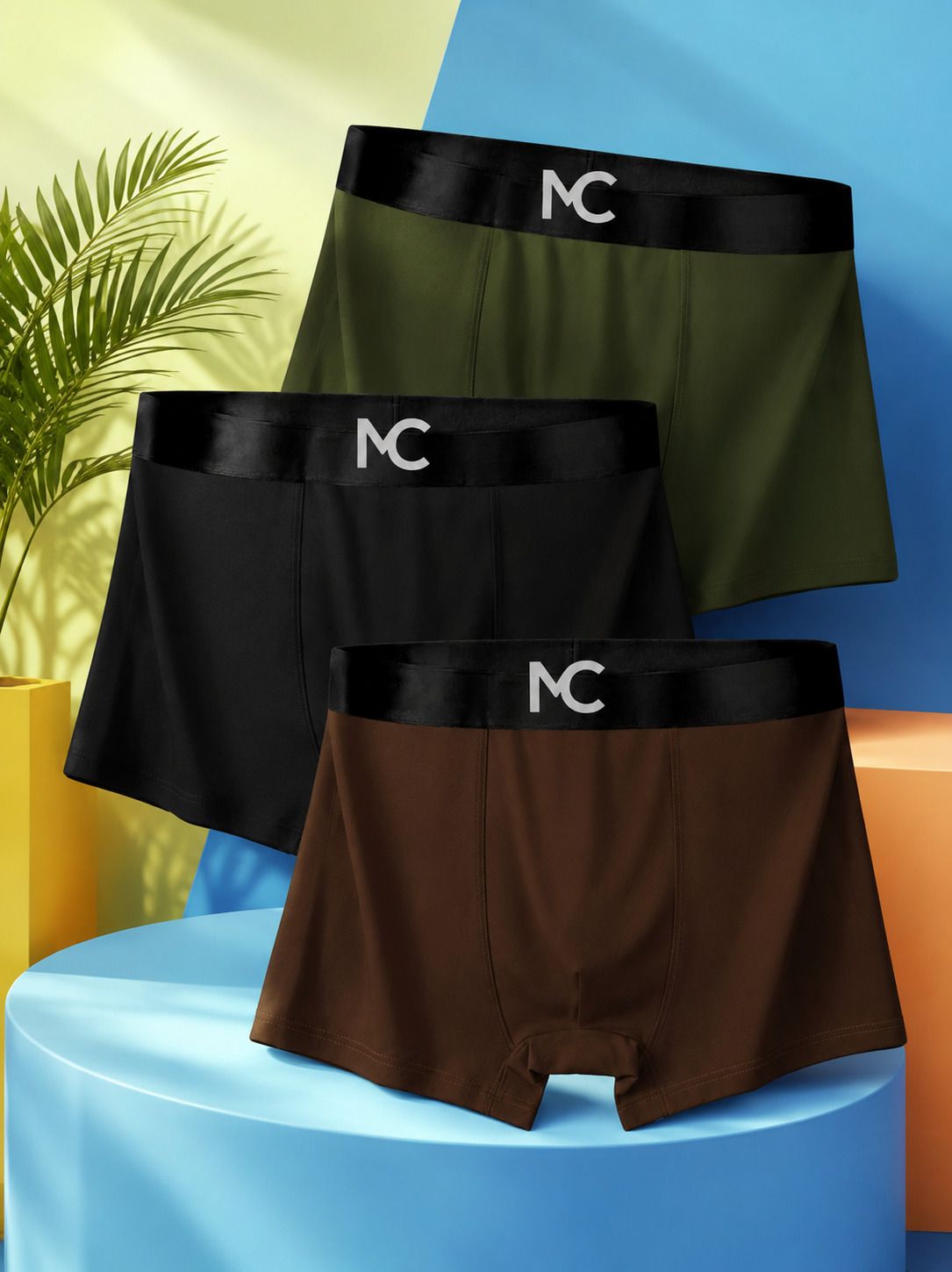mokichi Pack of 3 Solid Men Brief-picture-10