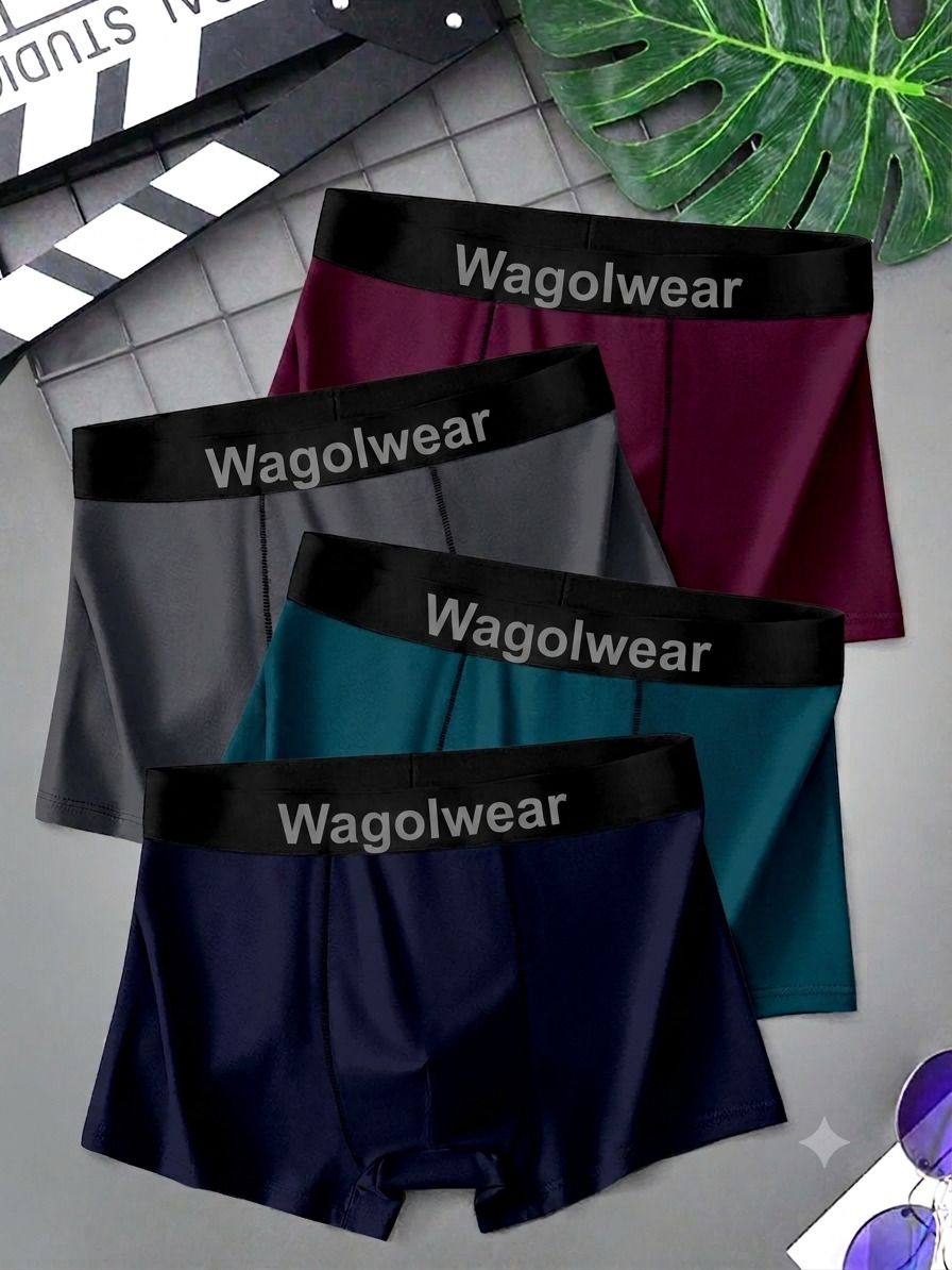 wagolwear Pack of 4 Solid Men Trunk-picture-22