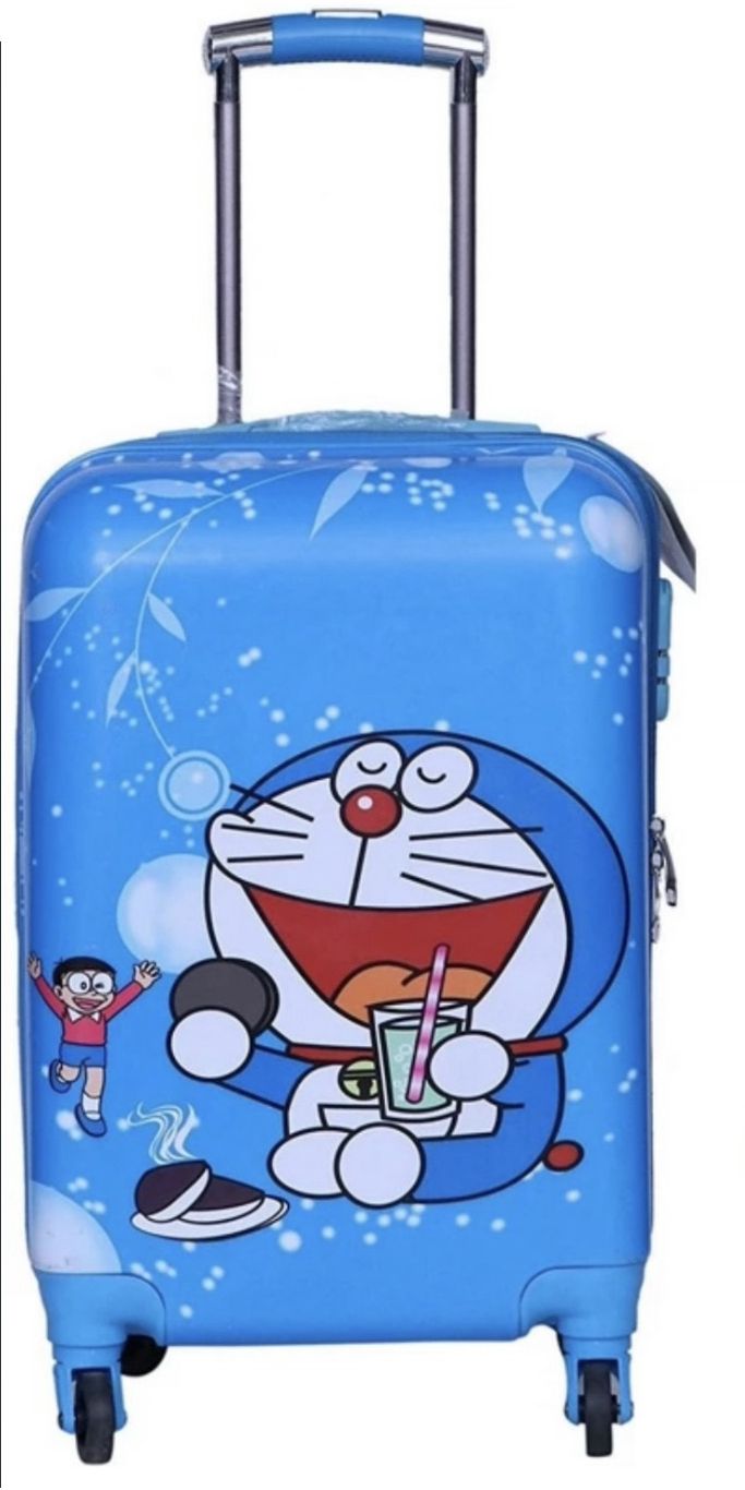 20 Inch DORAEMON Suitcase trolley bag with 13 Inch backpack for boy's & Girls Small Briefcase - For Boys & Girls