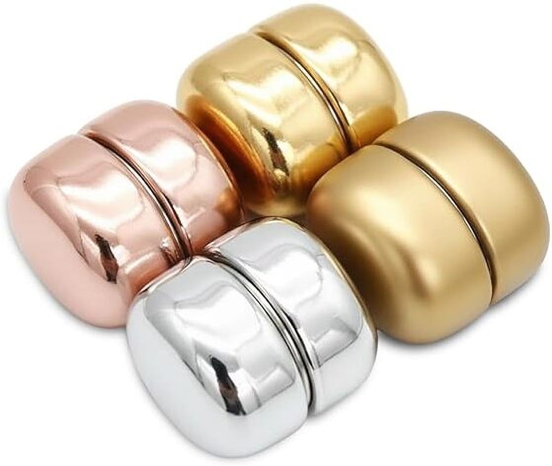 CYPAT 4 Pairs Hijab Pins Round Magnetic for Women Girls Brooch-image-1