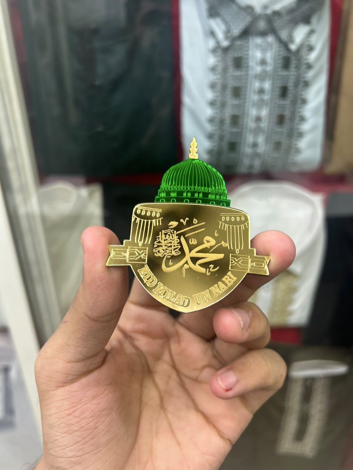 SHRA Goldengreen gumbad Brooch-picture-18