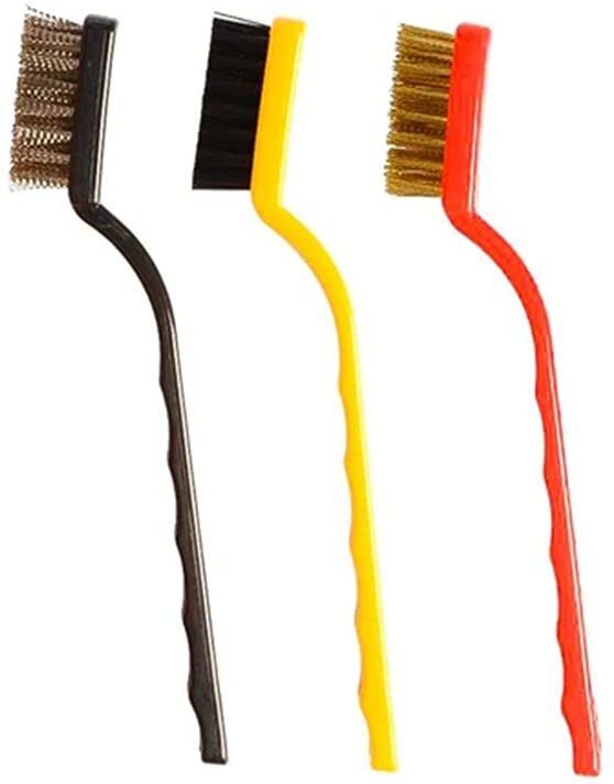 vihotenterpris 3 Pc Wire Brush Gas Cleaning Brushes Handle Scratch Brush-picture-2