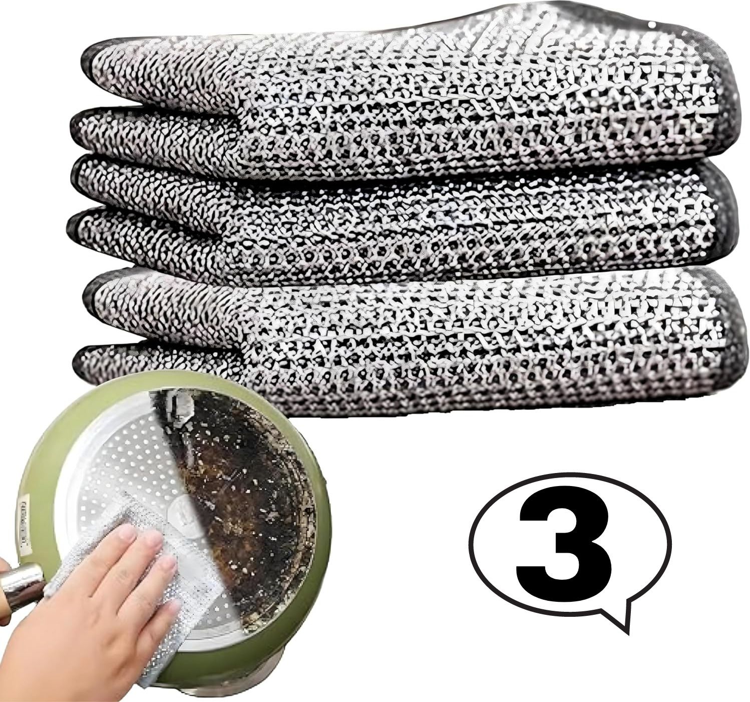 dwiza enterprise Wire Dish Cloth Cleaning Cloth Scrubber for Utensils,Non Scratch Dish Wash Cloth Scrub Pad-picture-21