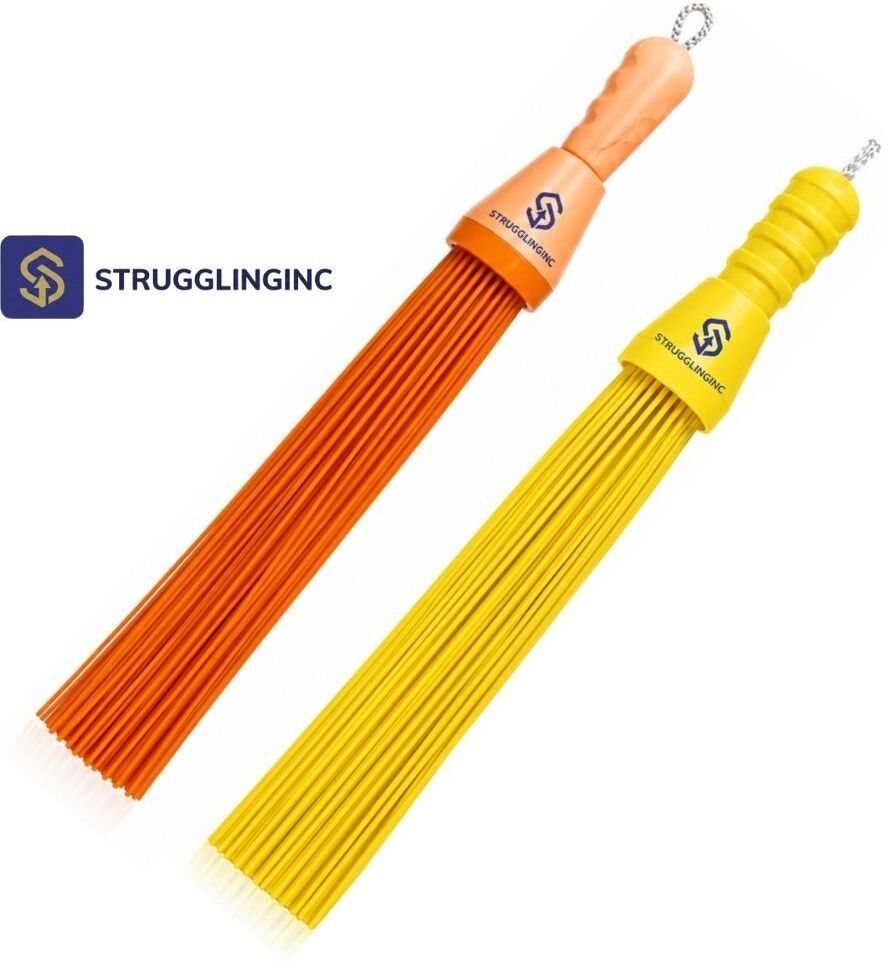 strugglinginc SET-2 plastic jhadu for bathroom Plastic Wet and Dry Broom-picture-32