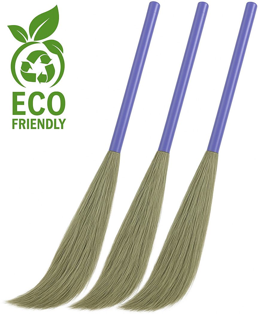 Heavy Plastic Pipe/Handle Broom Stick For Floor Cleaning Grass Dry Broom Grass Dry Broom