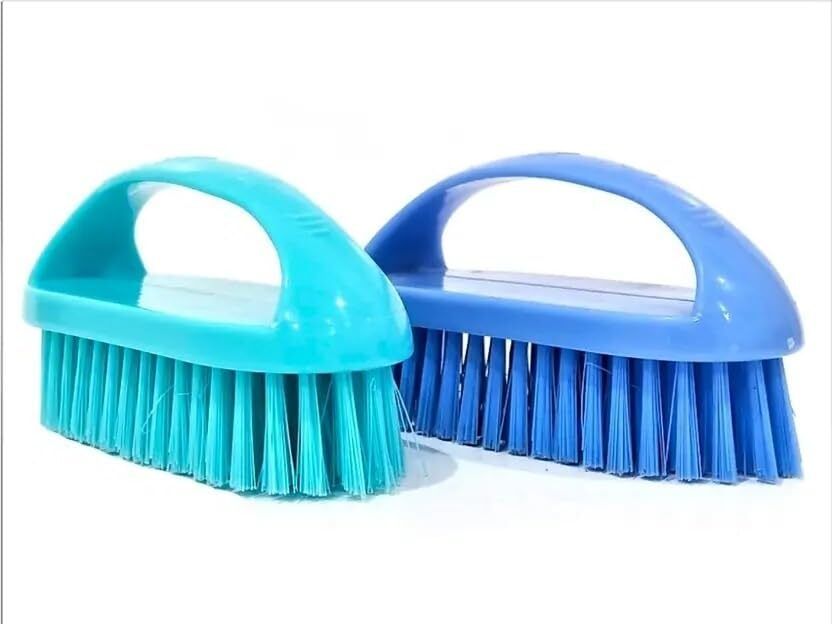 strugglinginc Plastic Cloth Washing Oval Brush Soft Bristles pack od 2 Plastic Wet and Dry Brush-picture-19