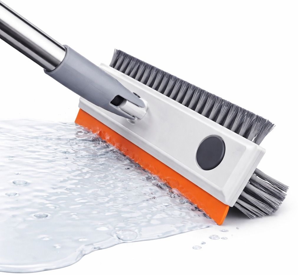 3-in-1 Floor Cleaning Brush with Wiper Silicone, Plastic Wet and Dry Brush-image-38