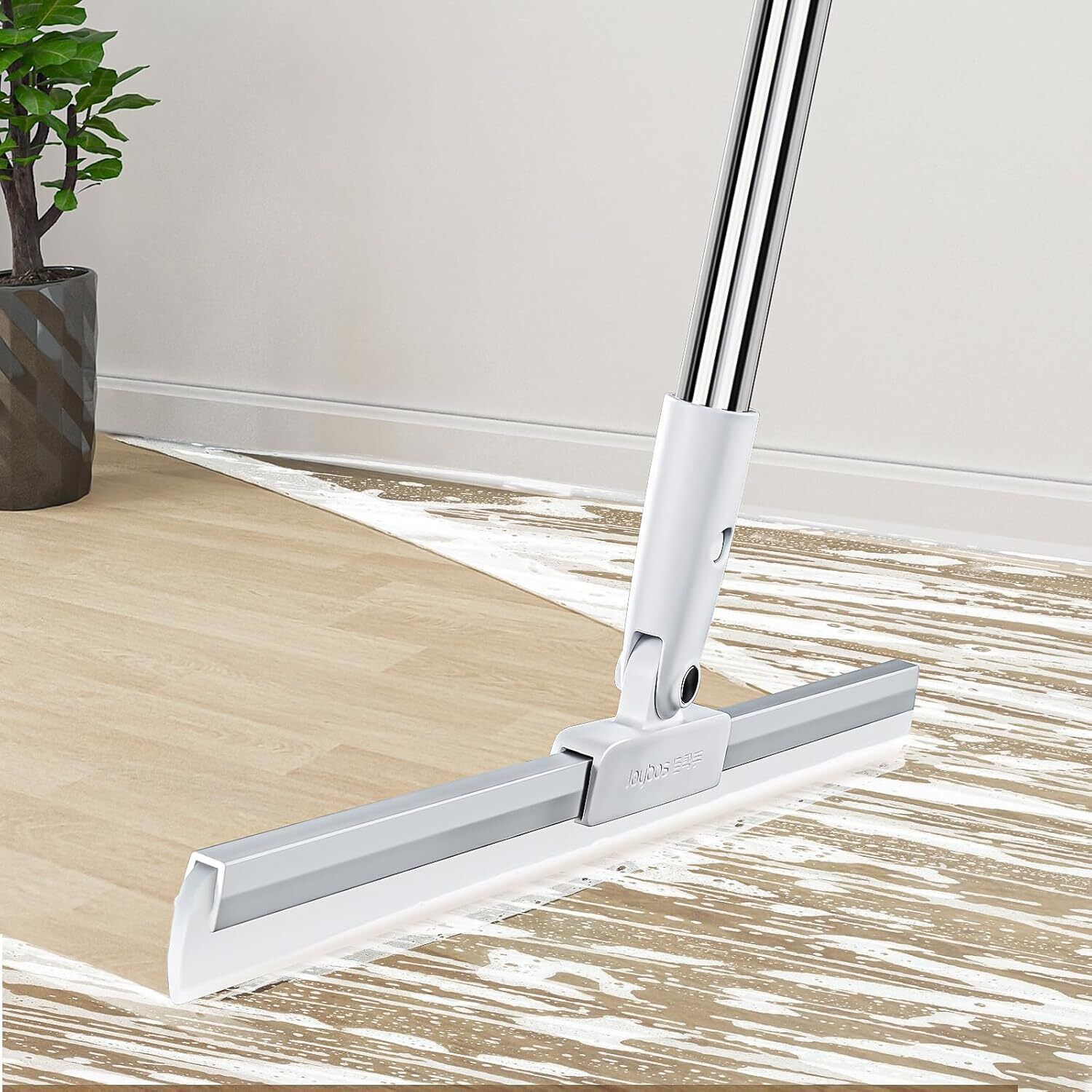 blade rubber slim floor wiper Microfibre Wet and Dry Broom-image-25