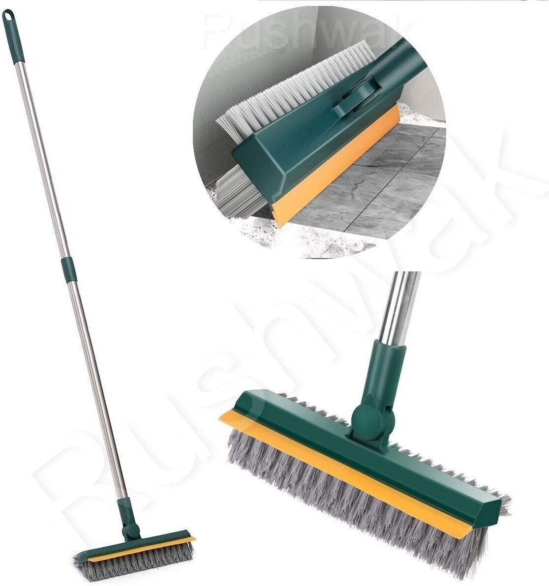 Bathroom Cleaning Brush with Wiper Golf Club Cleaner Brush