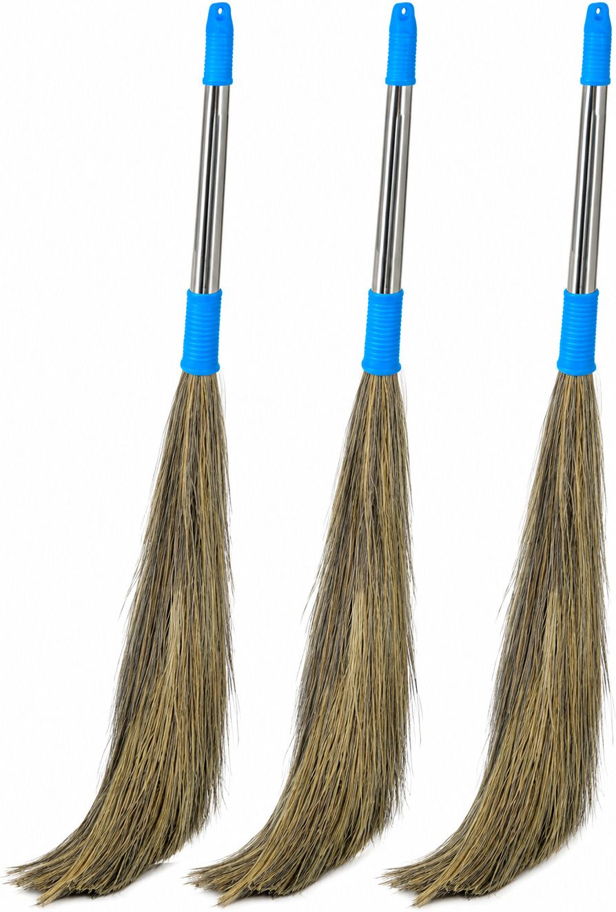 Multicolor Grass Broom for Floor Dust Cleaning Grass Wet and Dry Broom-image-30