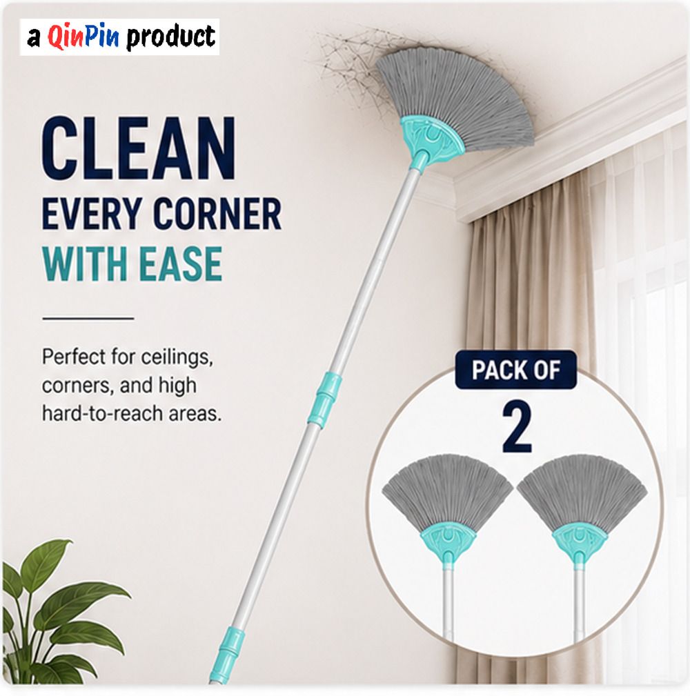 High Reach Roof Cleaning Brush Pack of 2 for Ceiling Dust Removal Fiber Dry Brush-image-16